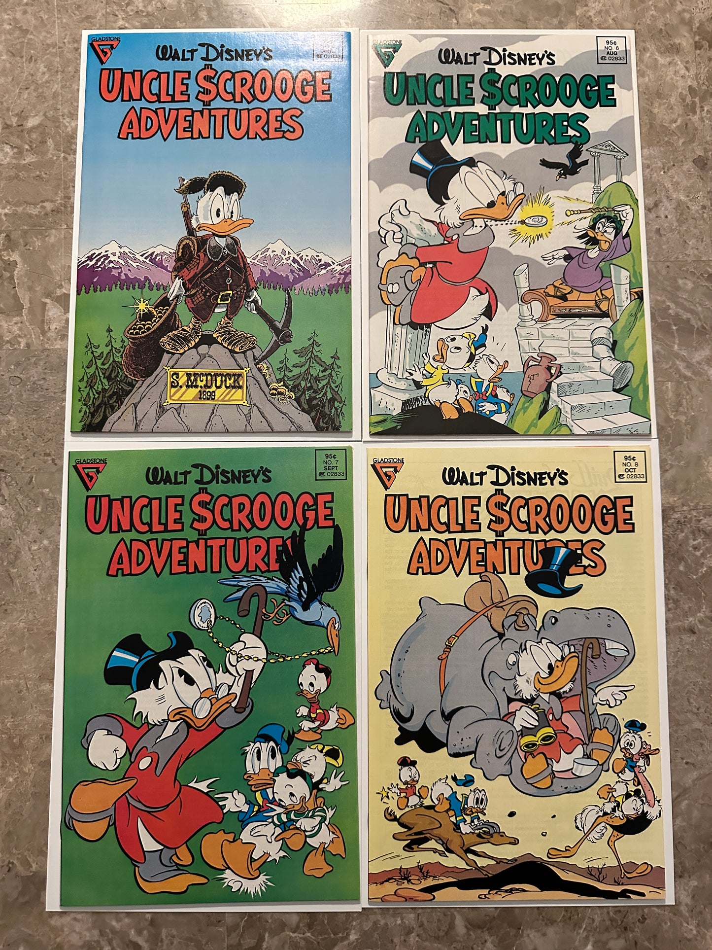 Uncle Scrooge Adventures #1-21 Higher Grade (Gladstone 1987)