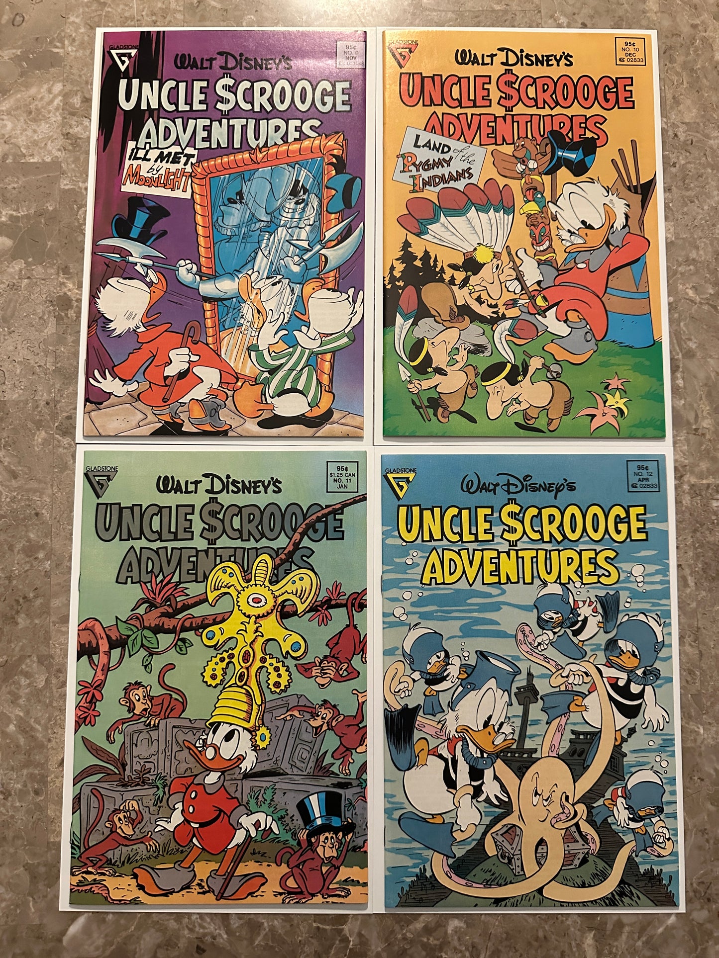 Uncle Scrooge Adventures #1-21 Higher Grade (Gladstone 1987)