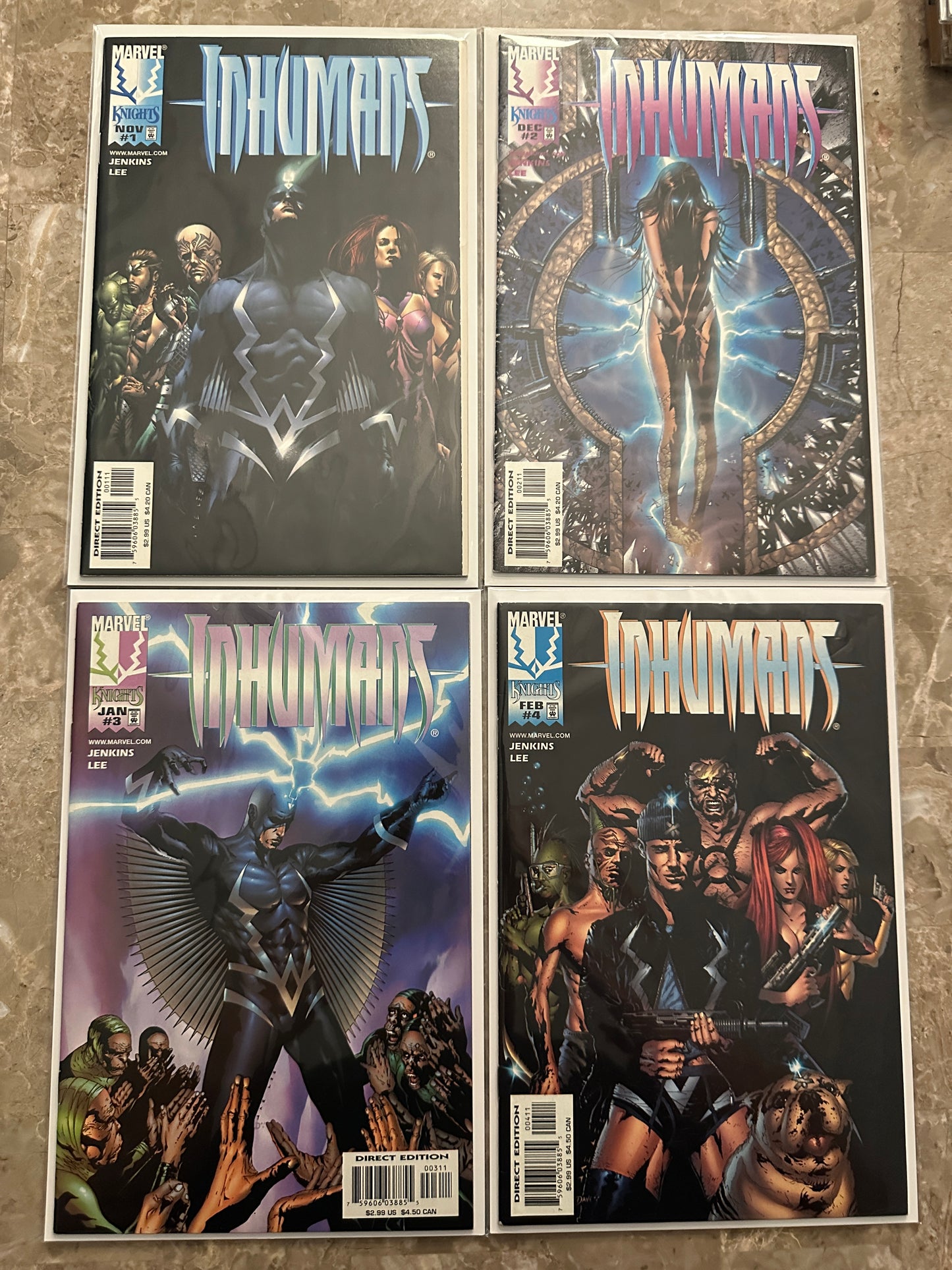 Inhumans #1-4 High Grade (1998 Marvel) - Starter Set