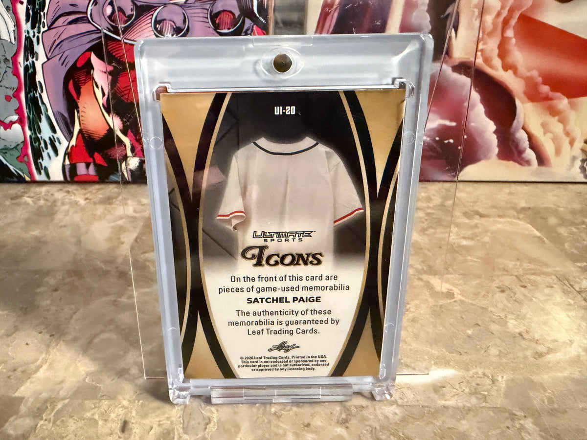 Satchel Paige 2026 Leaf Ultimate Sports Ultimate Icons Game-Used /3