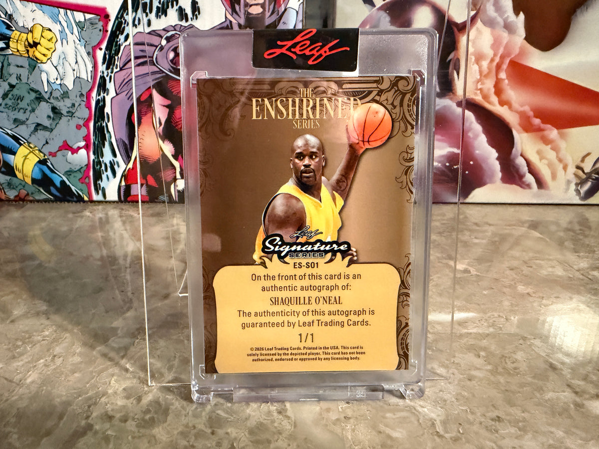 Shaquille O’Neal 2026 Leaf Signature Series Enshrined Auto Blue 1/1
