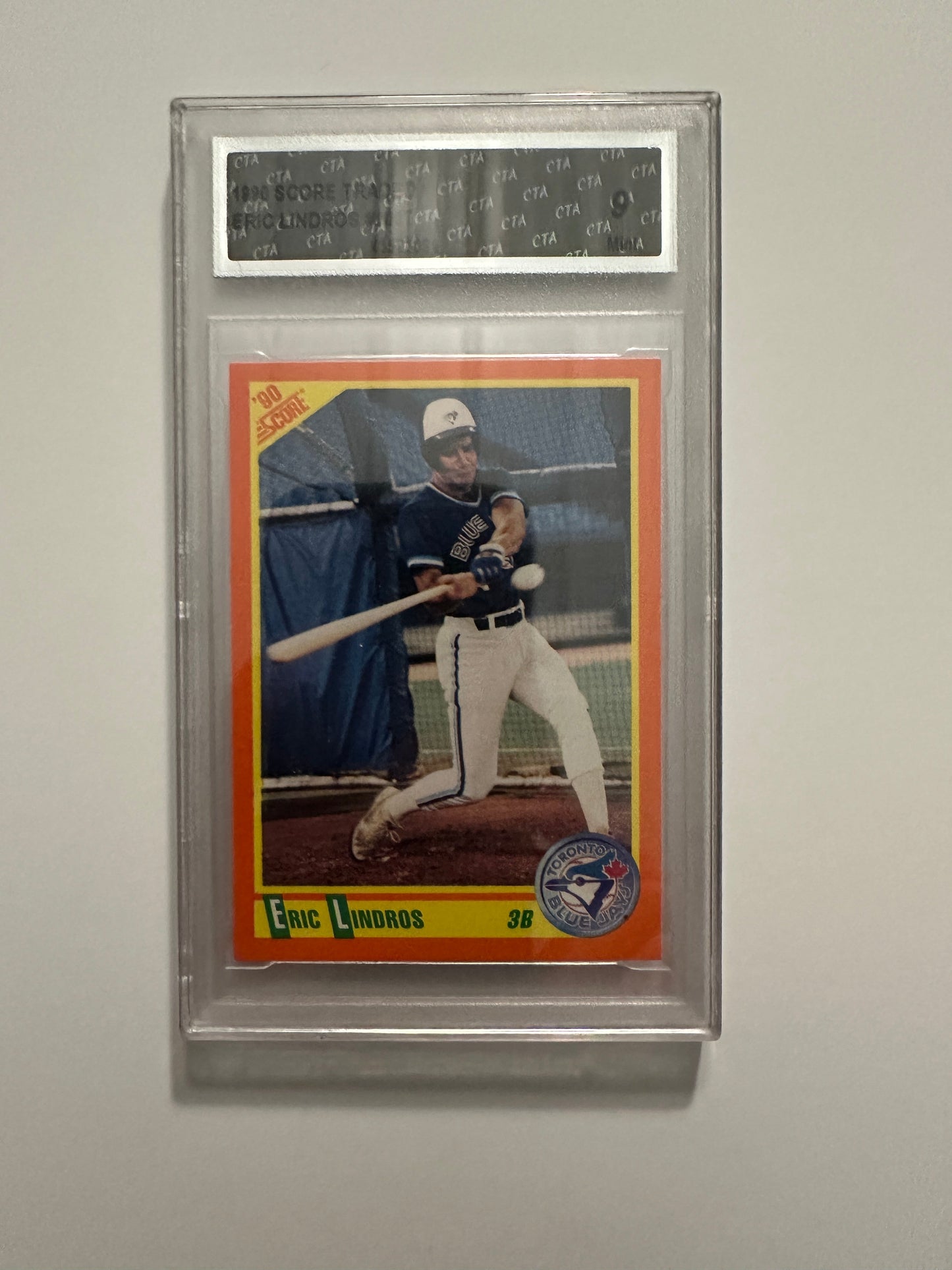 Eric Lindros #100T CTA/PSA Graded Mint 9 (1990 Score Traded)