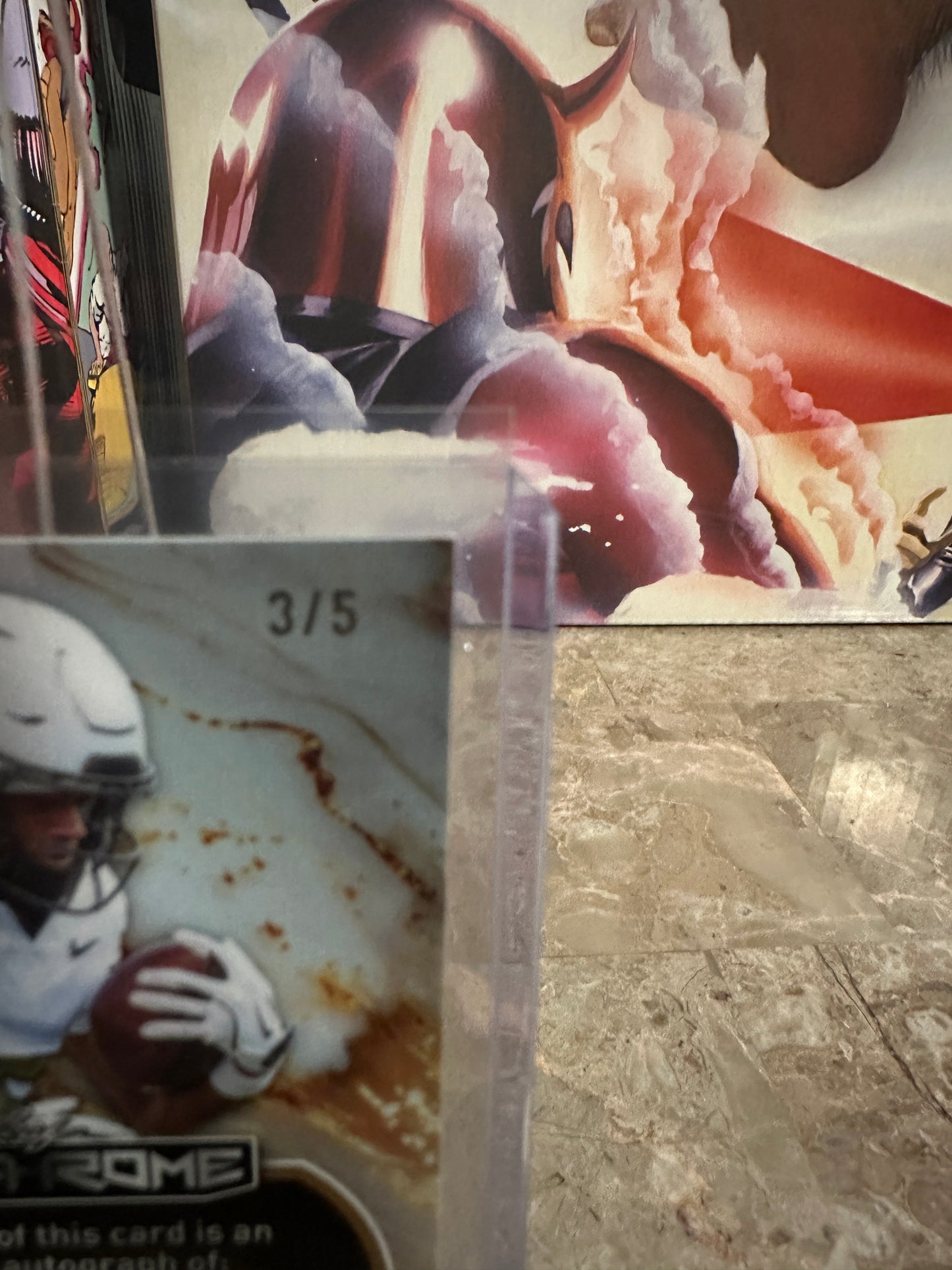 2026 Leaf Optichrome Quentin Gibson 2-Card Lot Gold 1/1 & Blue Crystal Auto /5