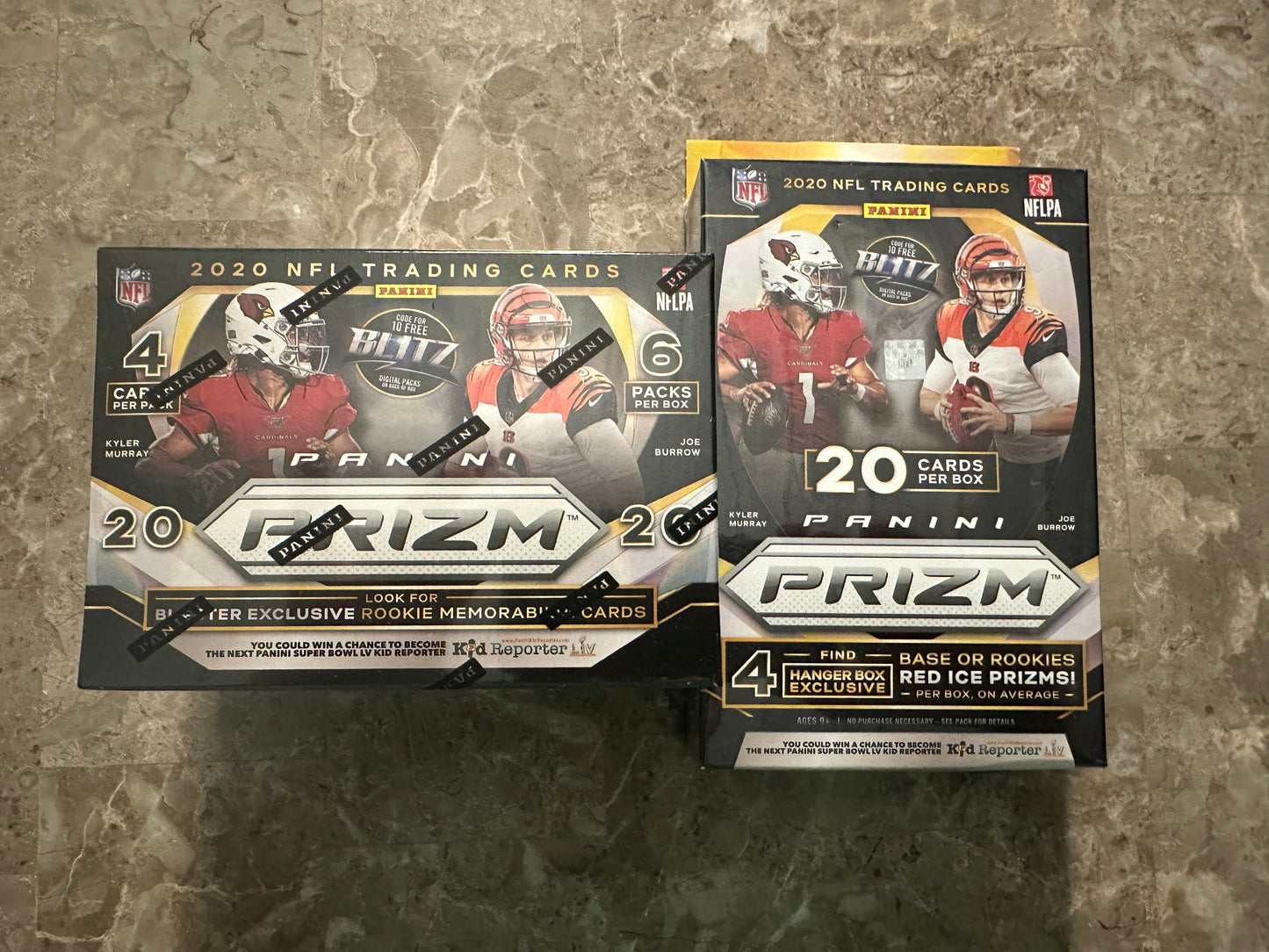 2020 Panini Prizm Football Blaster Box + Hanger Box