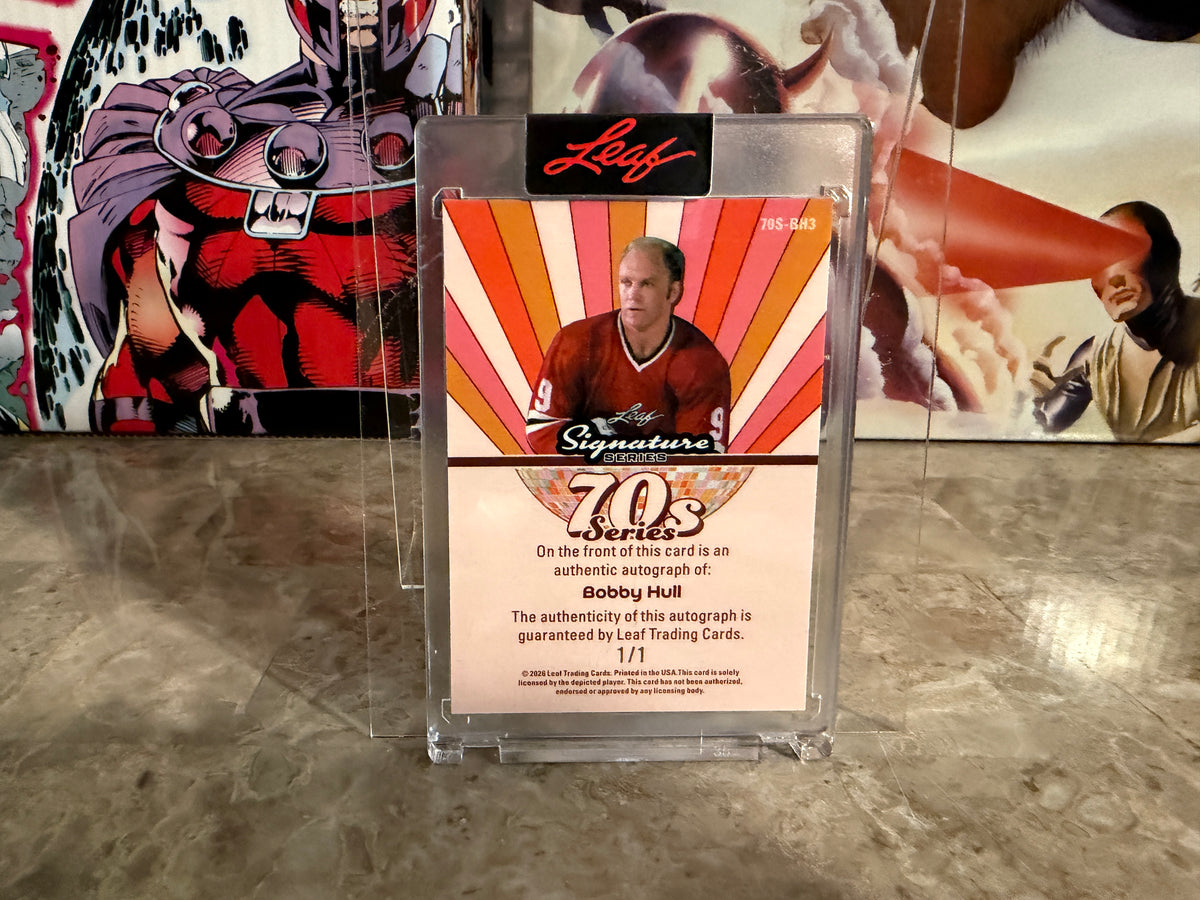 Bobby Hull 2026 Leaf Signature Series 70s Series Auto Silver 1/1