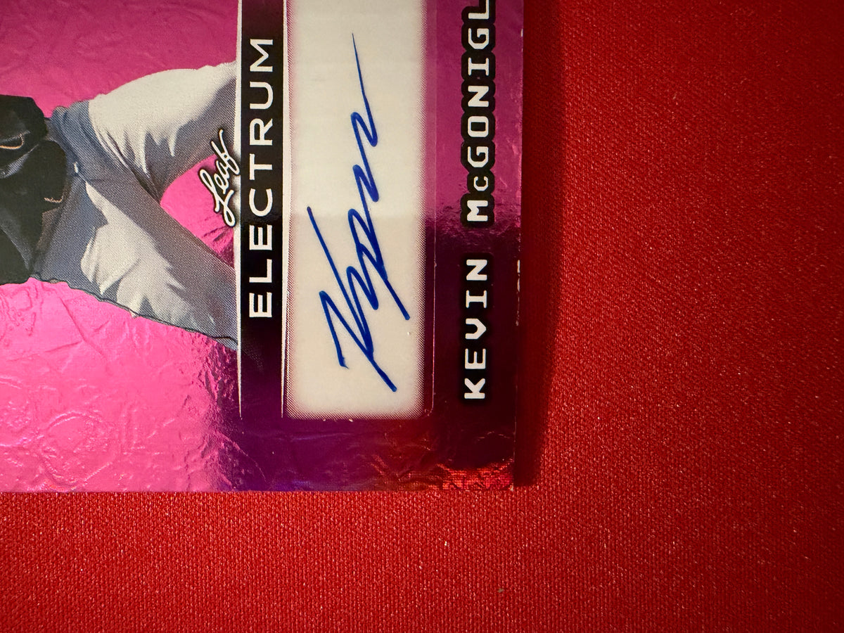 Kevin McGonigle 2026 Leaf Electrum Baseball Base Auto Pink 4/4 Bookend