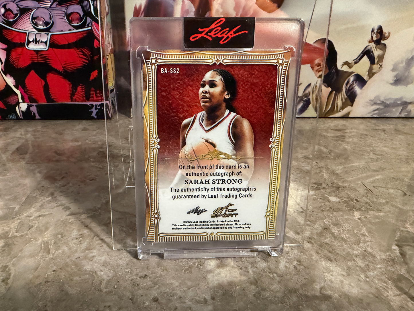 Sarah Strong 2026 Leaf Art of Sport Base Auto Bronze /25