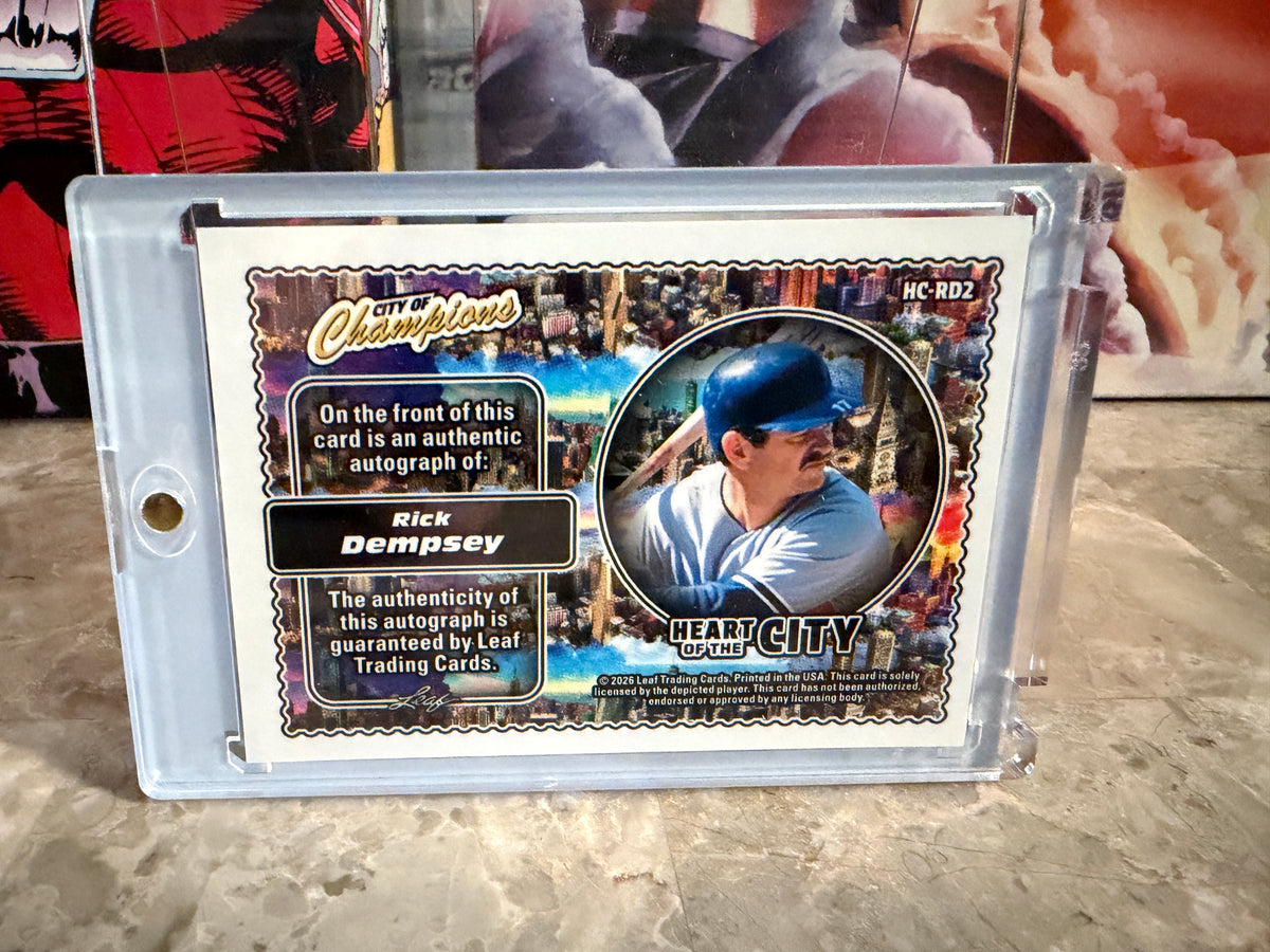 Rick Dempsey 2026 Leaf City of Champions Heart of the City Auto Purple /2