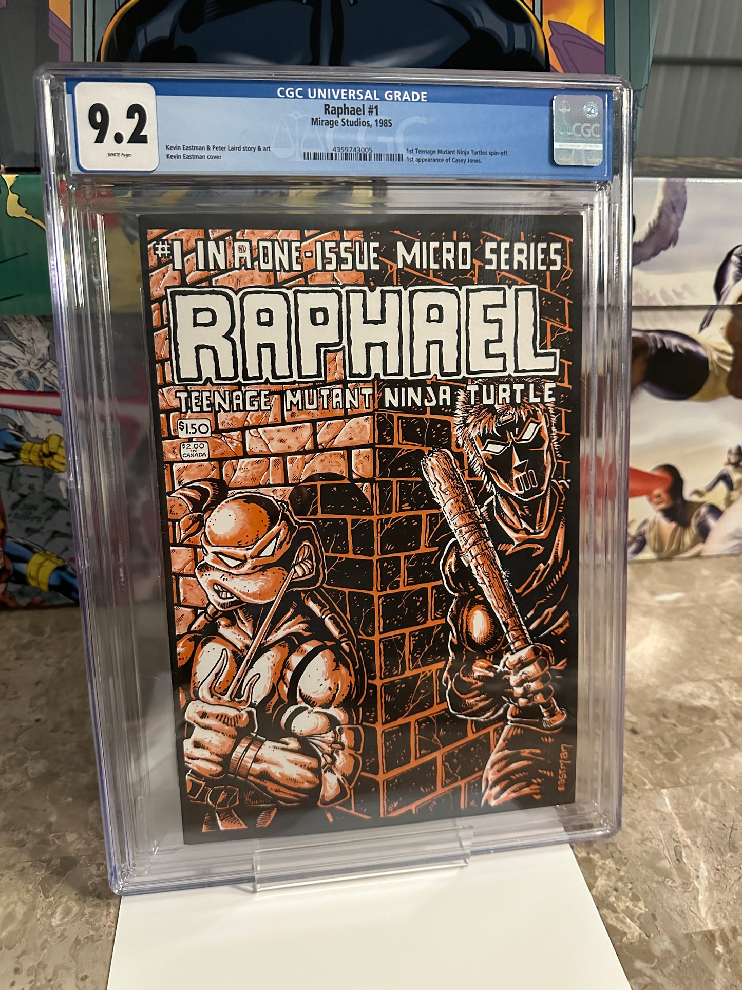 Raphael #1 CGC 9.2 WP (1985 Mirage)