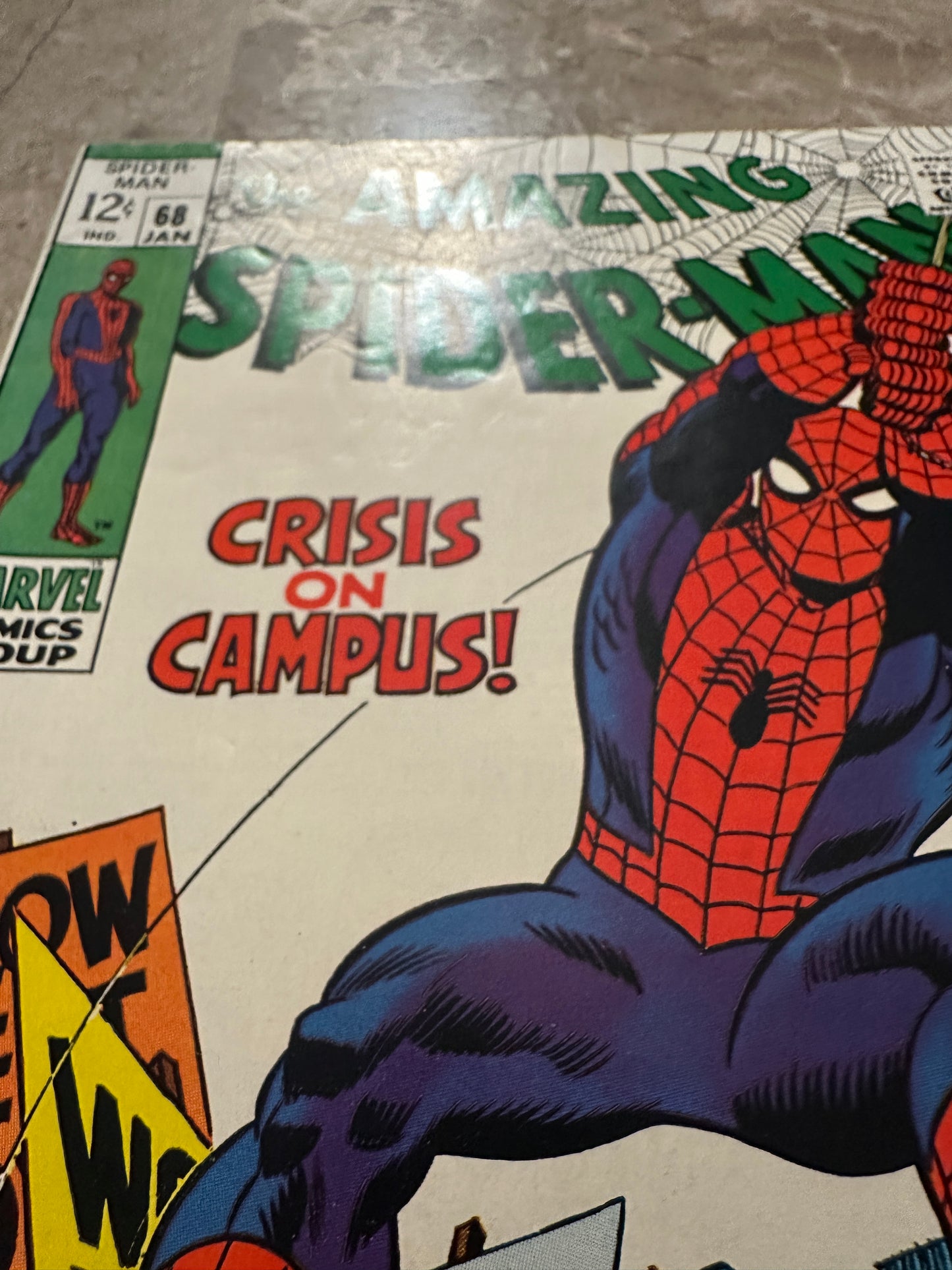 Amazing Spider-Man #68 FN+ 6.5 (1969 Marvel Comics) - White cover