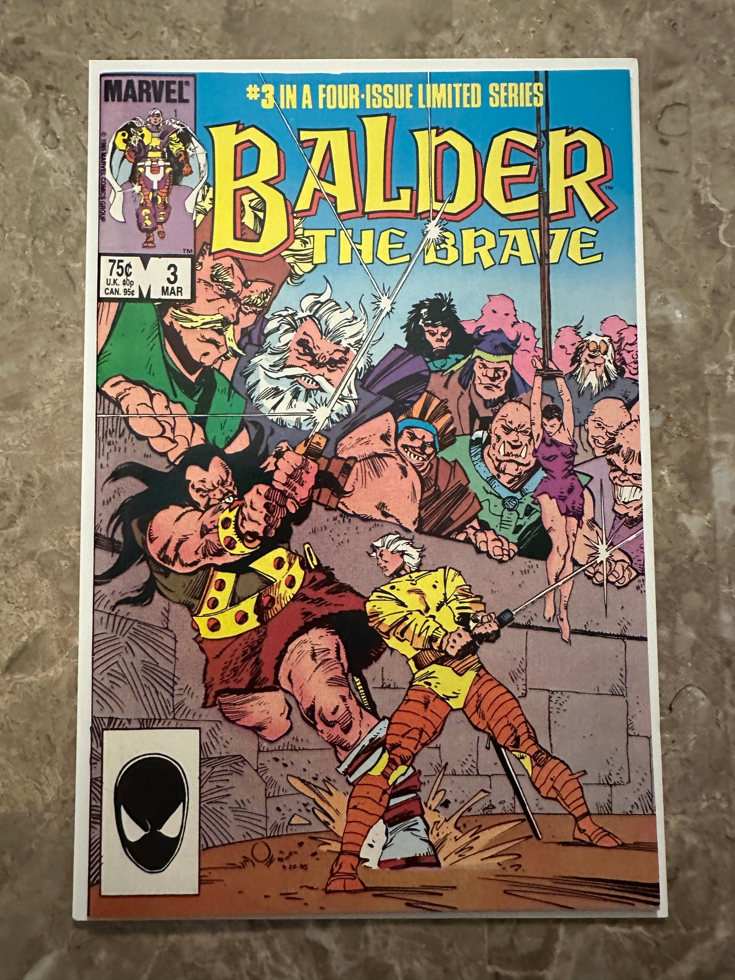 Balder the Brave #1-4 Full Set High Grade (1985 Marvel Comics)