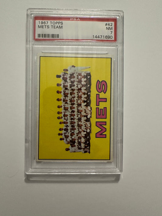 Mets Team #42 PSA Graded NM 7 (1967 Topps)