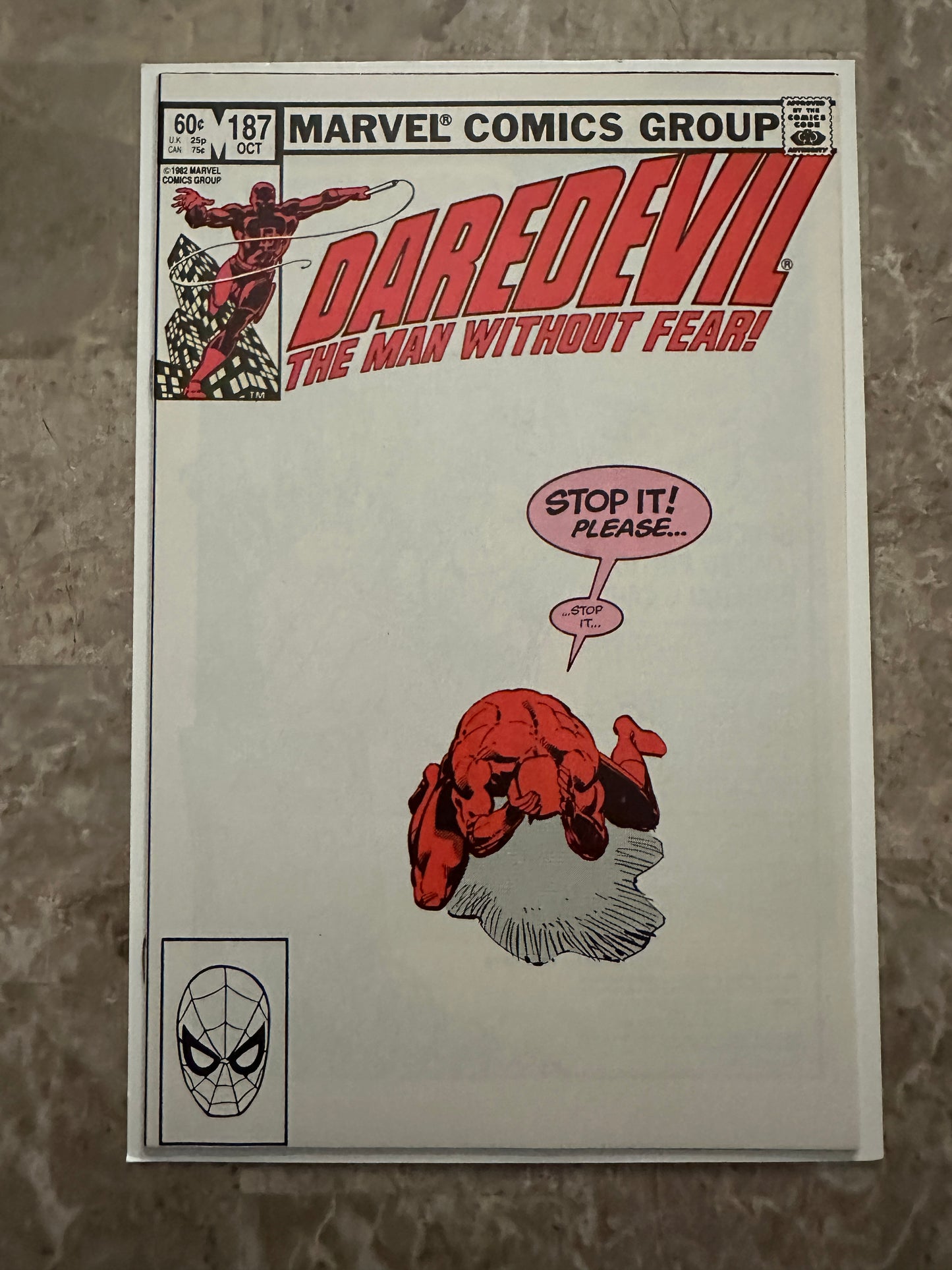 Daredevil #185,186,187,189 (1982 Marvel Comics) - Very high grade