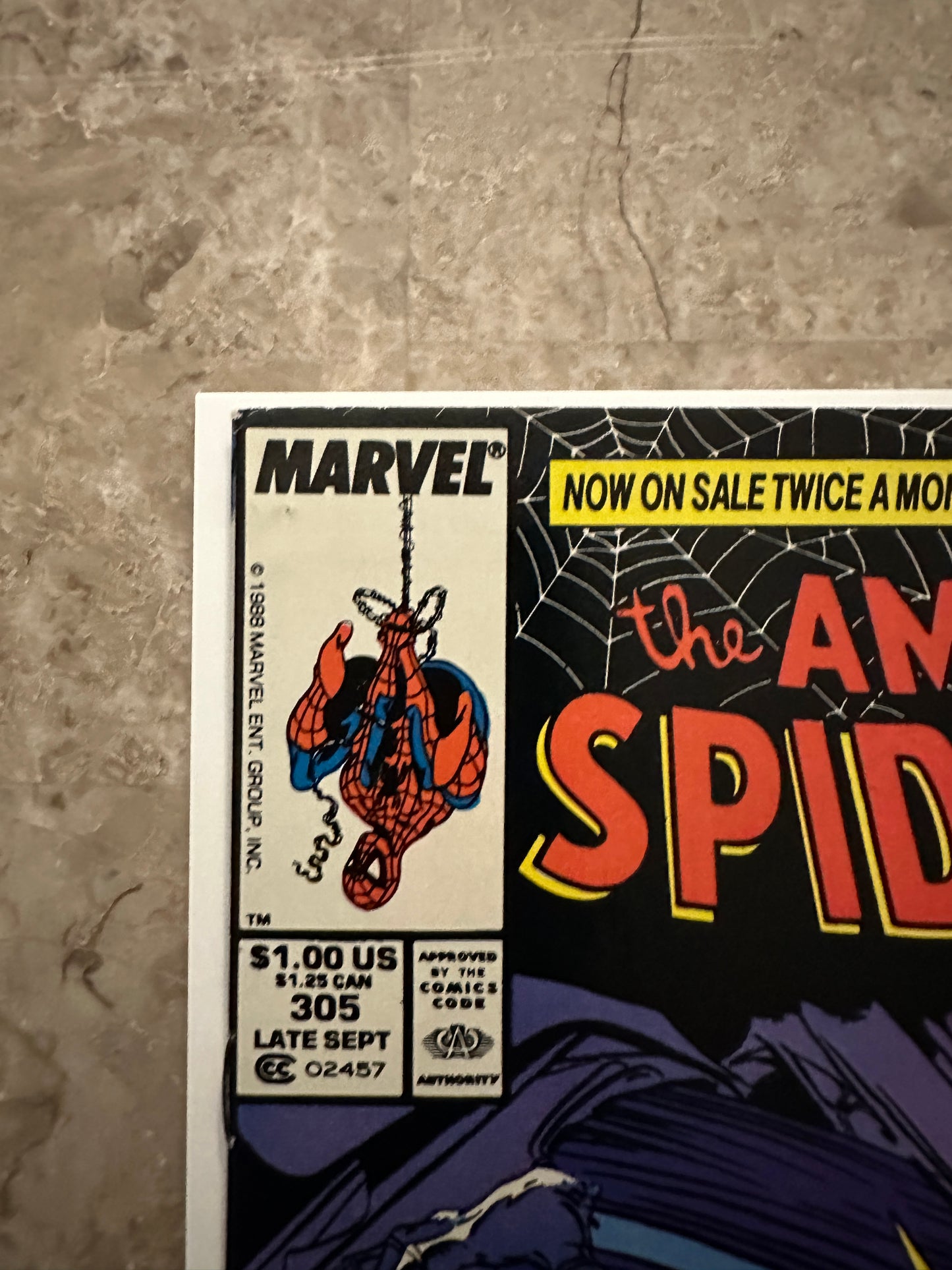 Amazing Spider-Man #305 Newsstand VF 8.0-8.5 (1988 Marvel)
