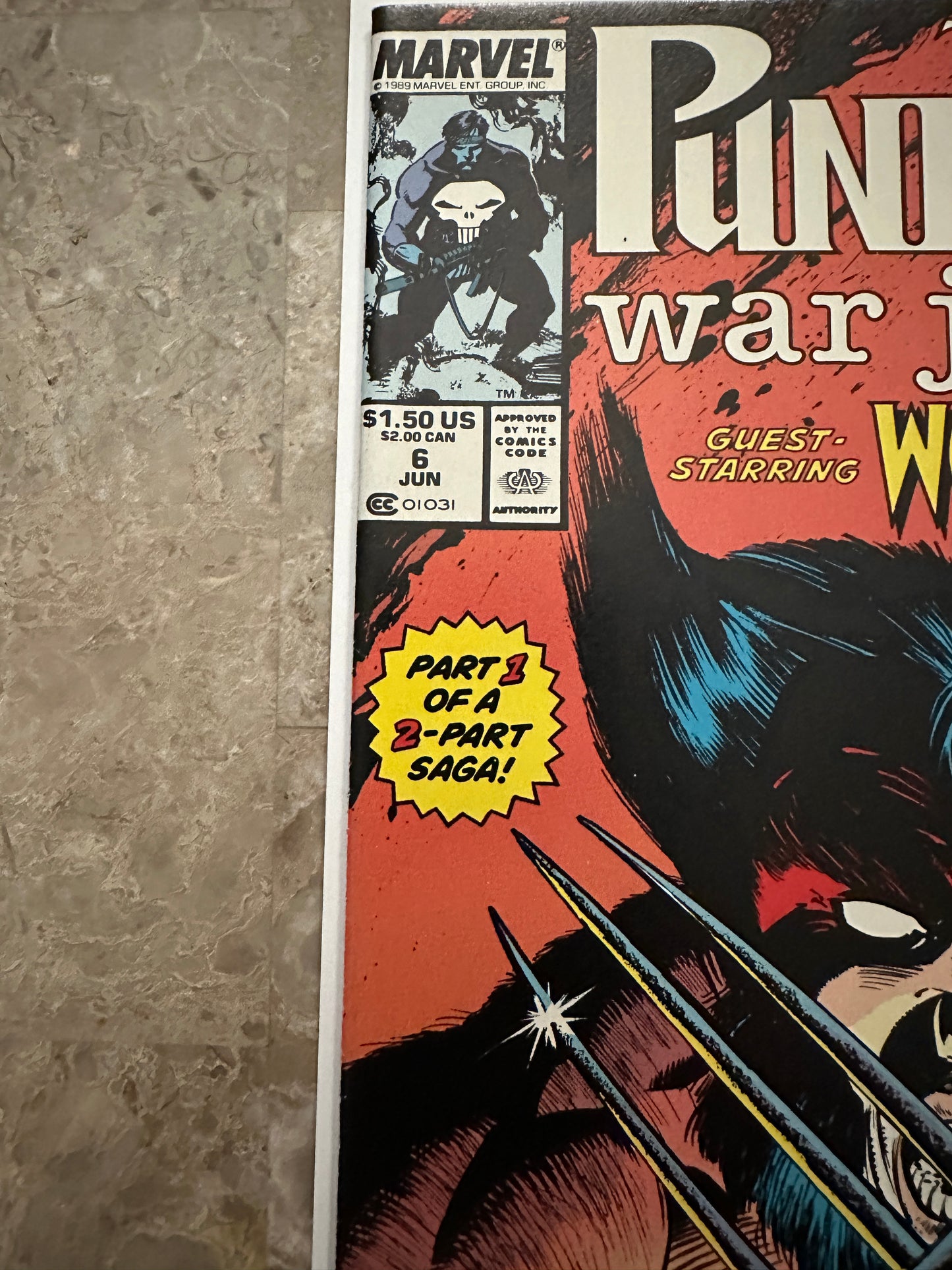 Punisher War Journal #6 NM 9.4 (1989 Marvel)