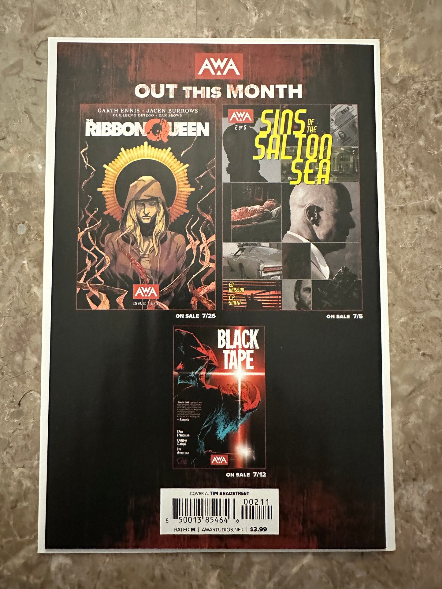 Sins of the Saltan of the Sea #1-5 Full Set (2023 AWA)