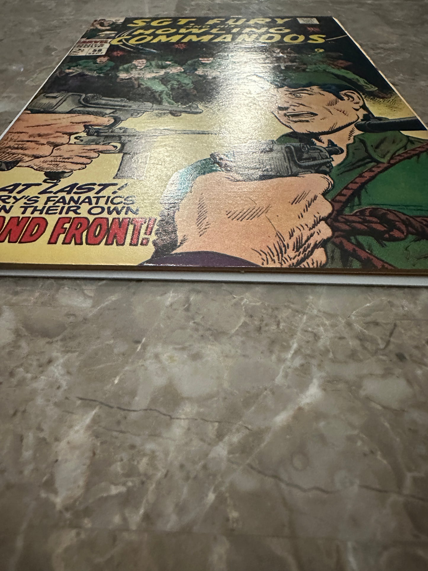 Sgt Fury #58 FN- 5.5 (Marvel Comics 1968) - Higher Grade with tanning