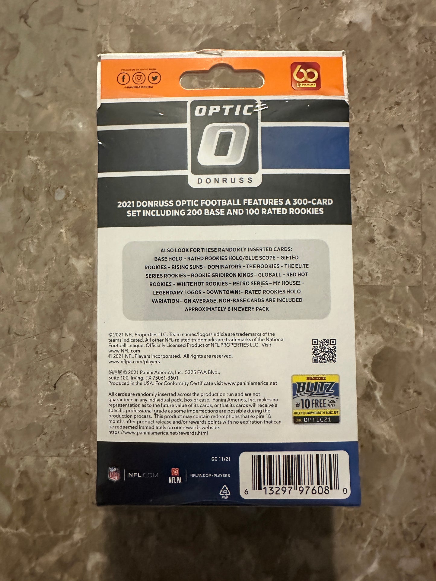 2021 Panini Donruss Optic Football Hanger Box