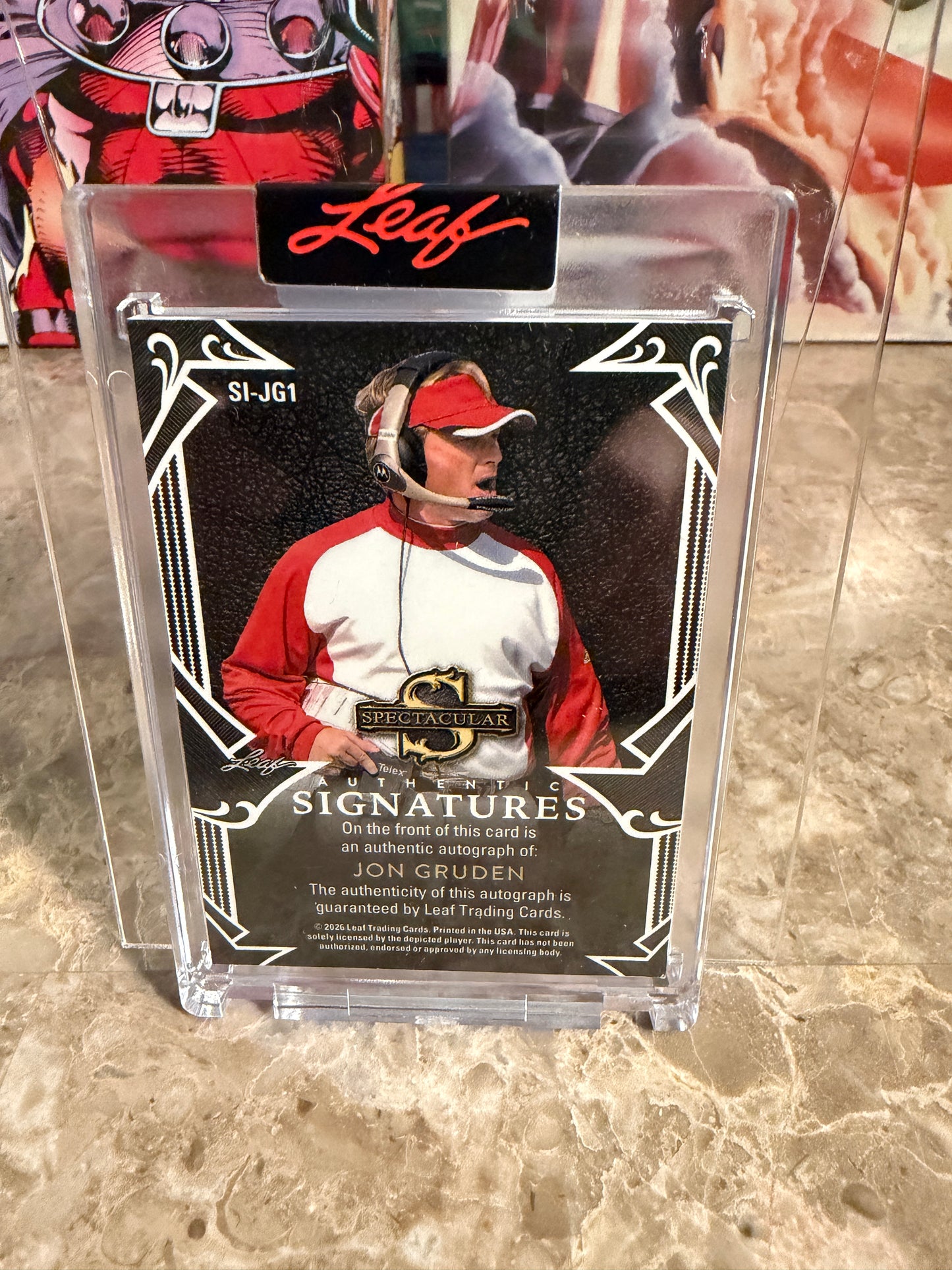 2026 Leaf Spectacular Football Authentic Signatures Jon Gruden Auto /25