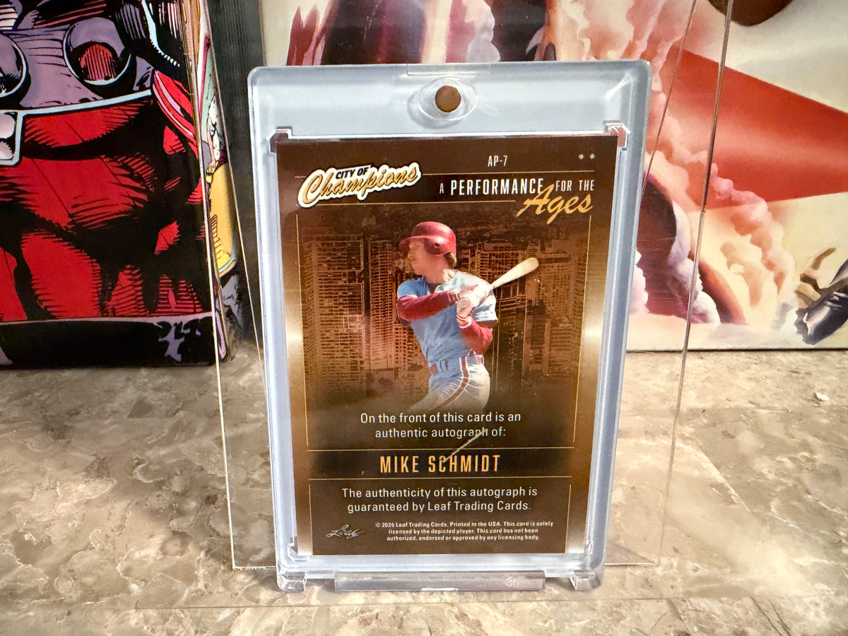 Mike Schmidt 2026 Leaf City of Champions Performance Ages Auto Color Match 6/6