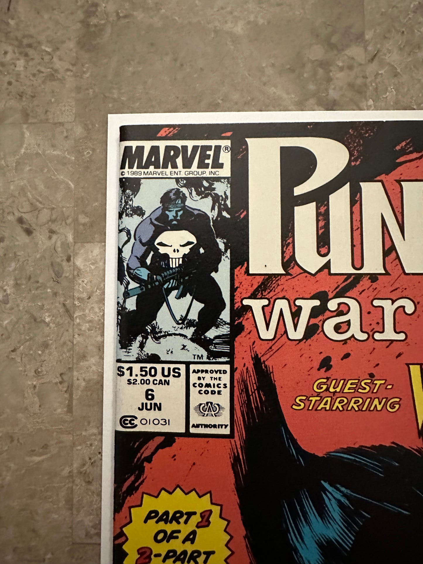 Punisher War Journal #6 NM 9.4 (1989 Marvel)