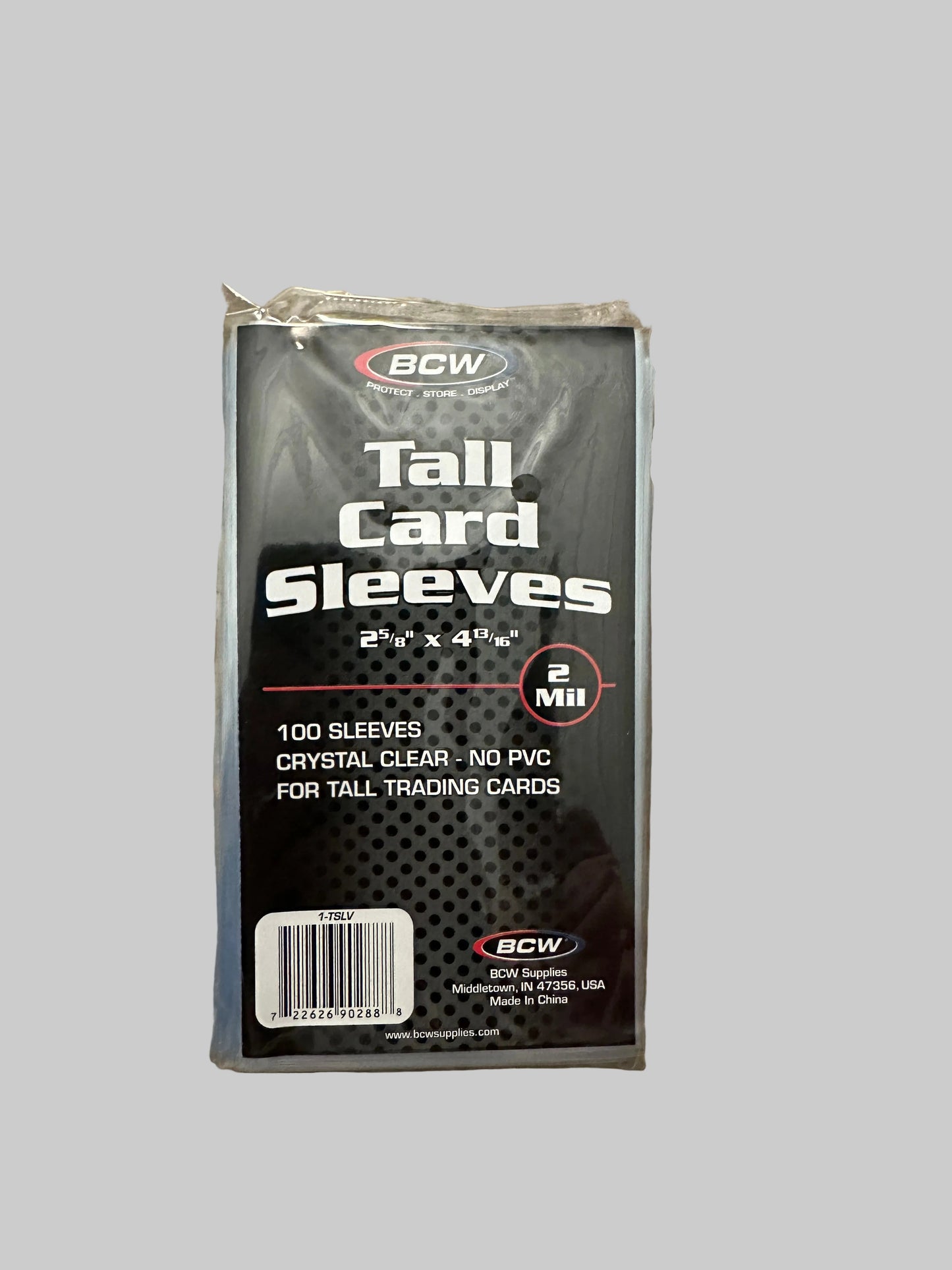 BCW Tall Card Sleeves (100 Sleeve Pack)