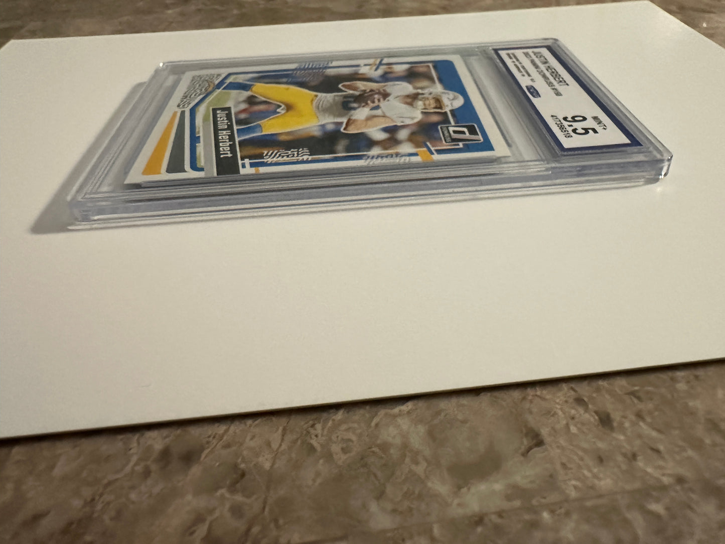 Justin Herbert #158 CCG/PSA Mint+ 9.5 (2023 Panini Donruss)