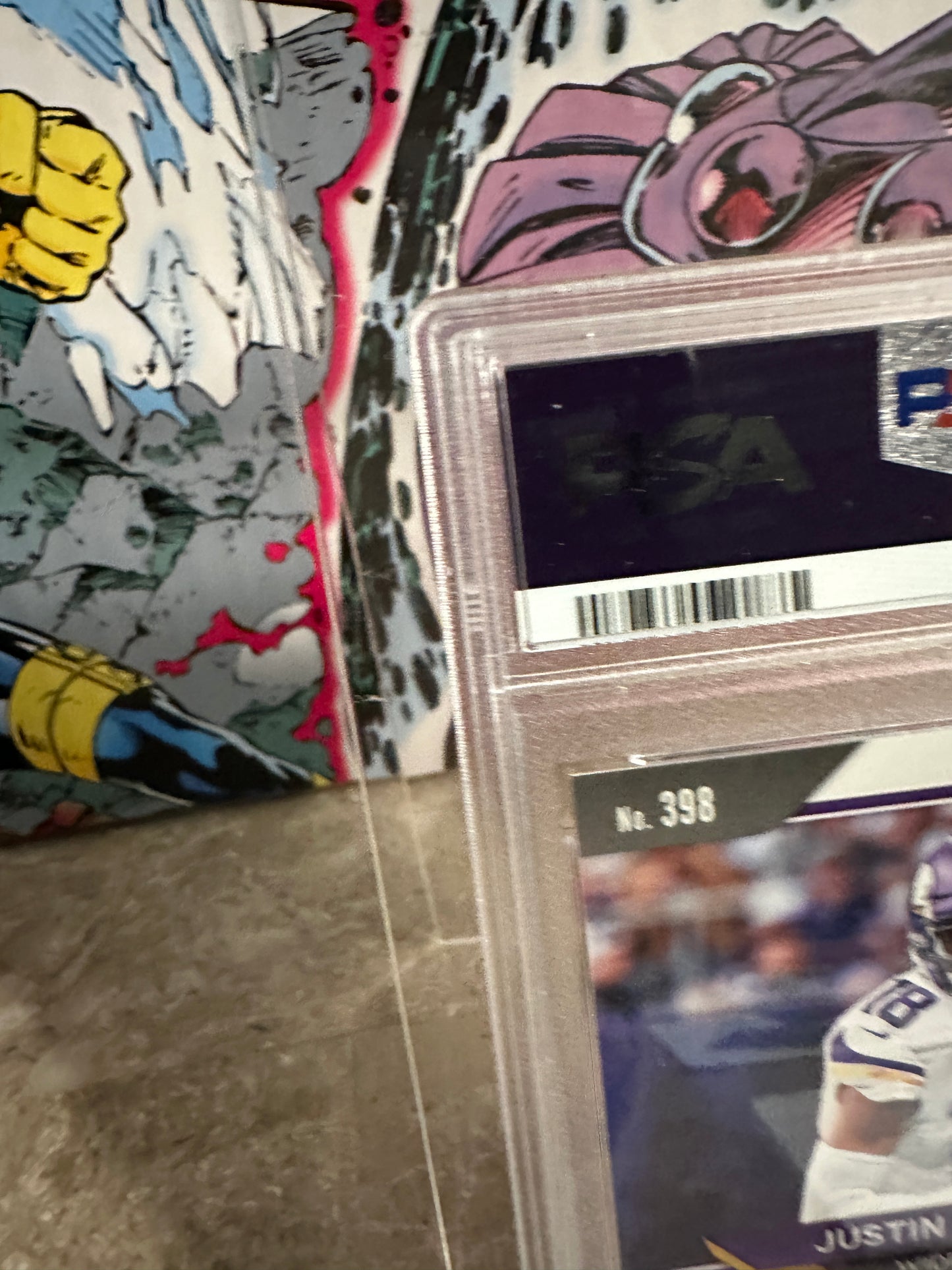 Justin Jefferson #398 PSA Mint 9.0 (2020 Panini Prizm)