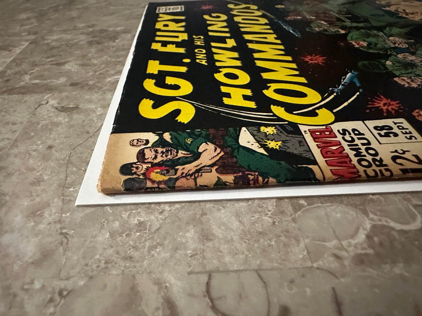 Sgt Fury #58 FN- 5.5 (Marvel Comics 1968) - Higher Grade with tanning