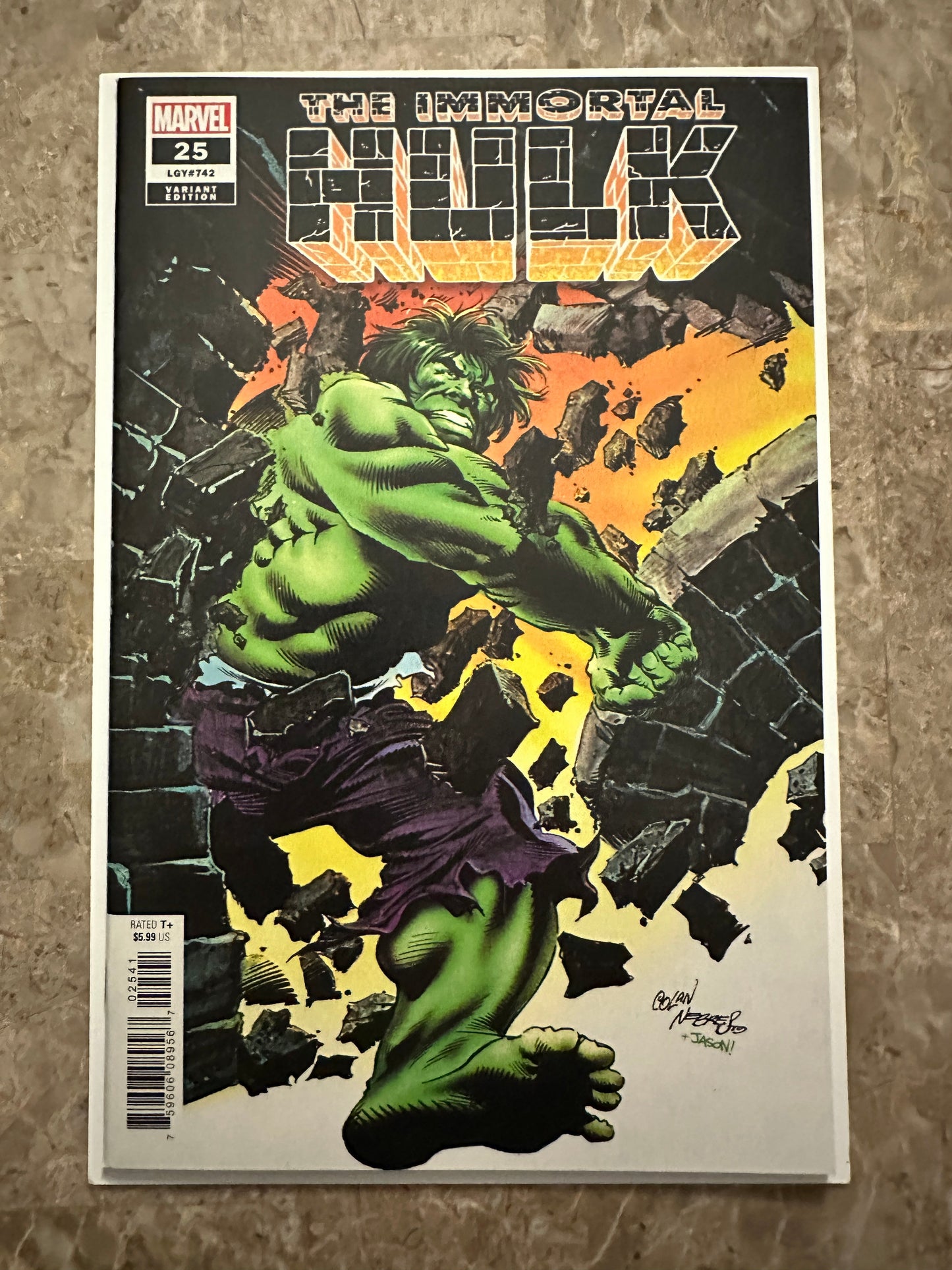 Immortal Hulk #25 1:100 NM 9.4 (2018 Marvel Comics) Variant Cover