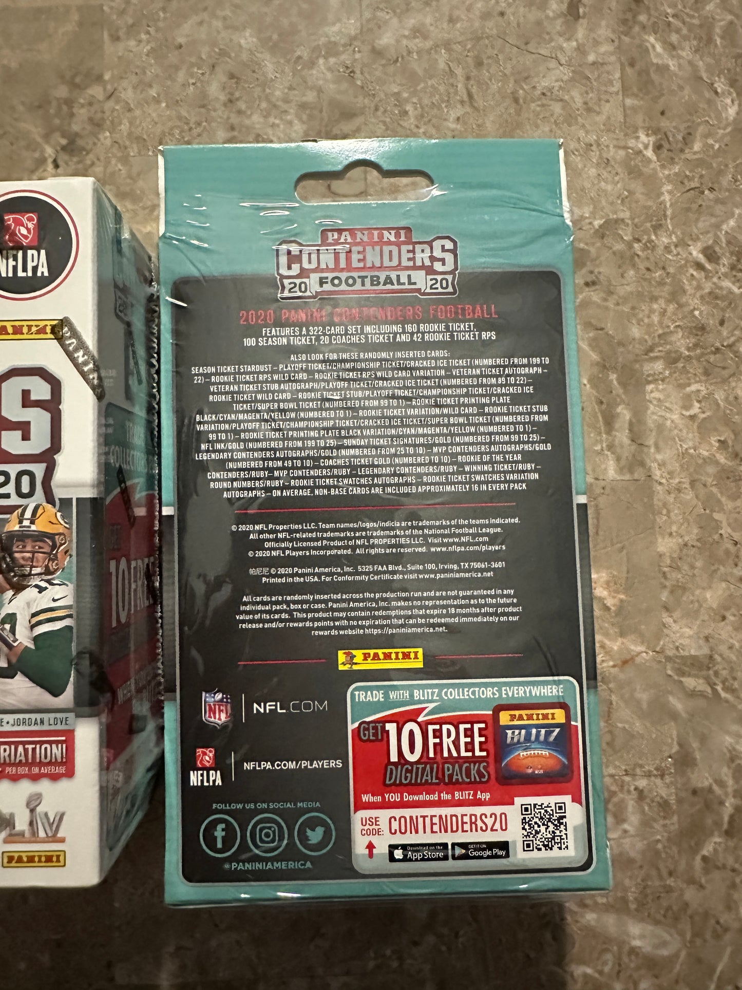 2020 Panini Contenders Football Sealed Box Lot