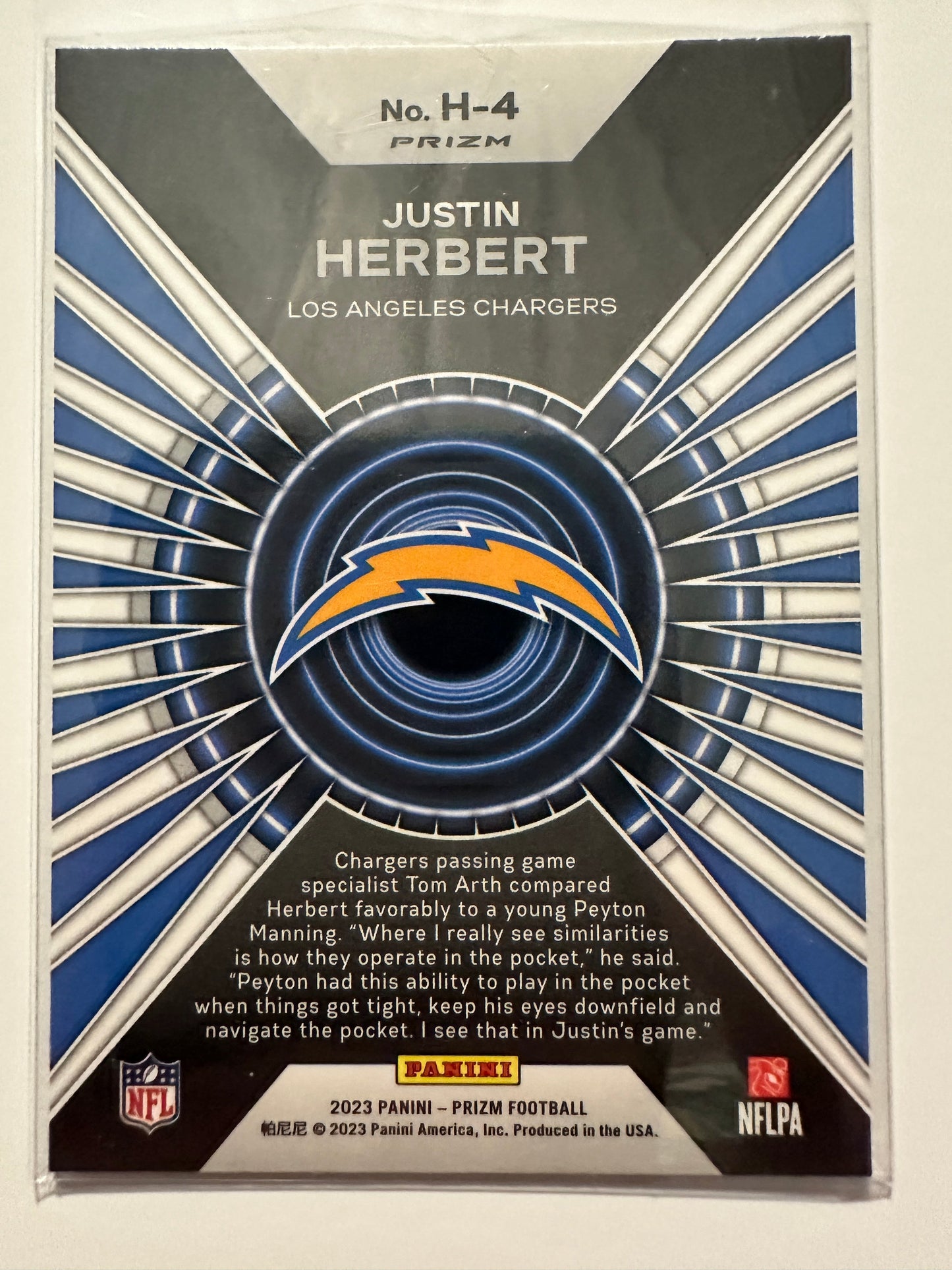 2023 Justin Herbert Card Lot - Prizmatic/Hype/Optic (2023 Panini)