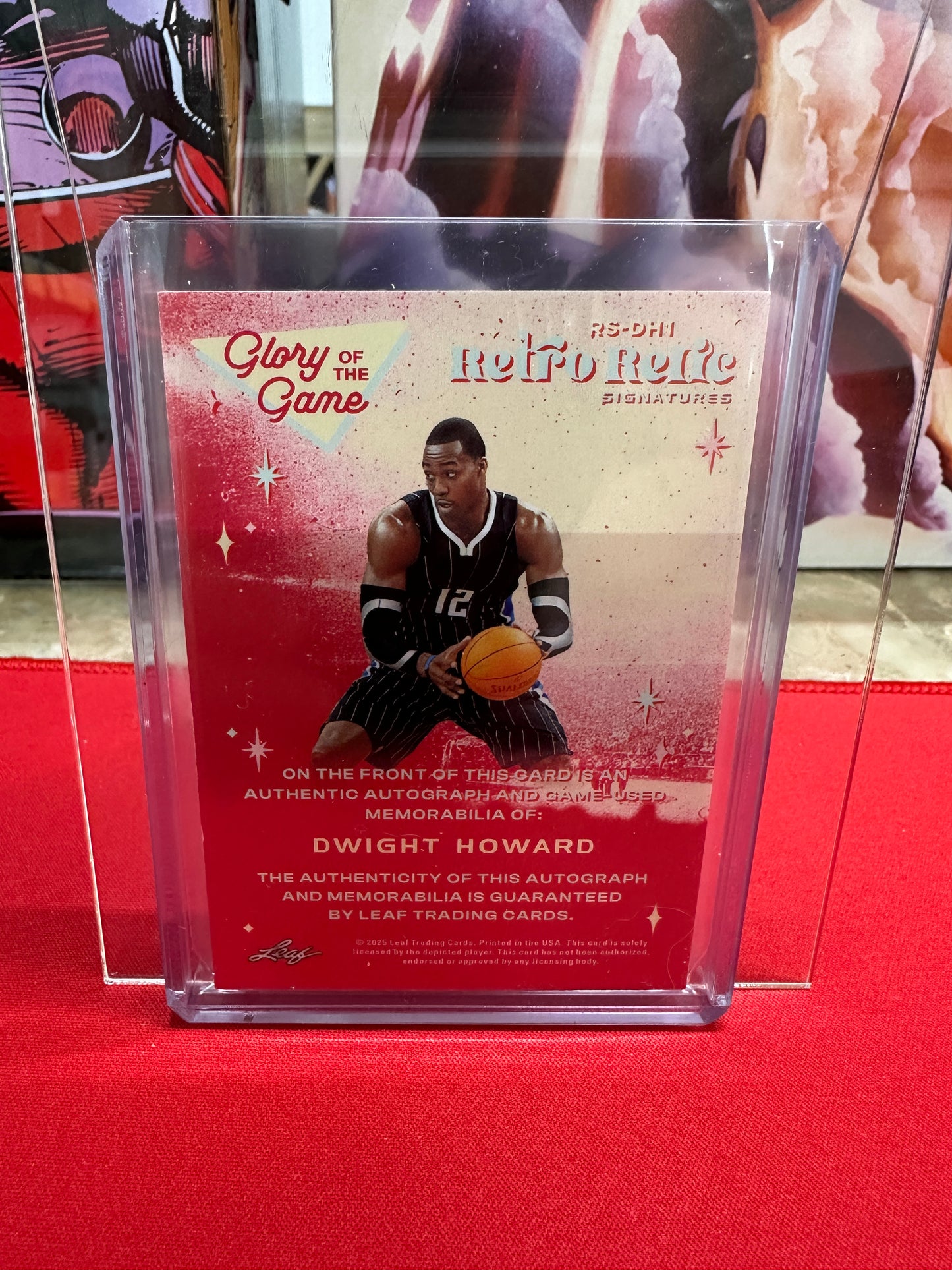 Dwight Howard Patch Auto /5 2025 Leaf Glory of the Game Retro Relic