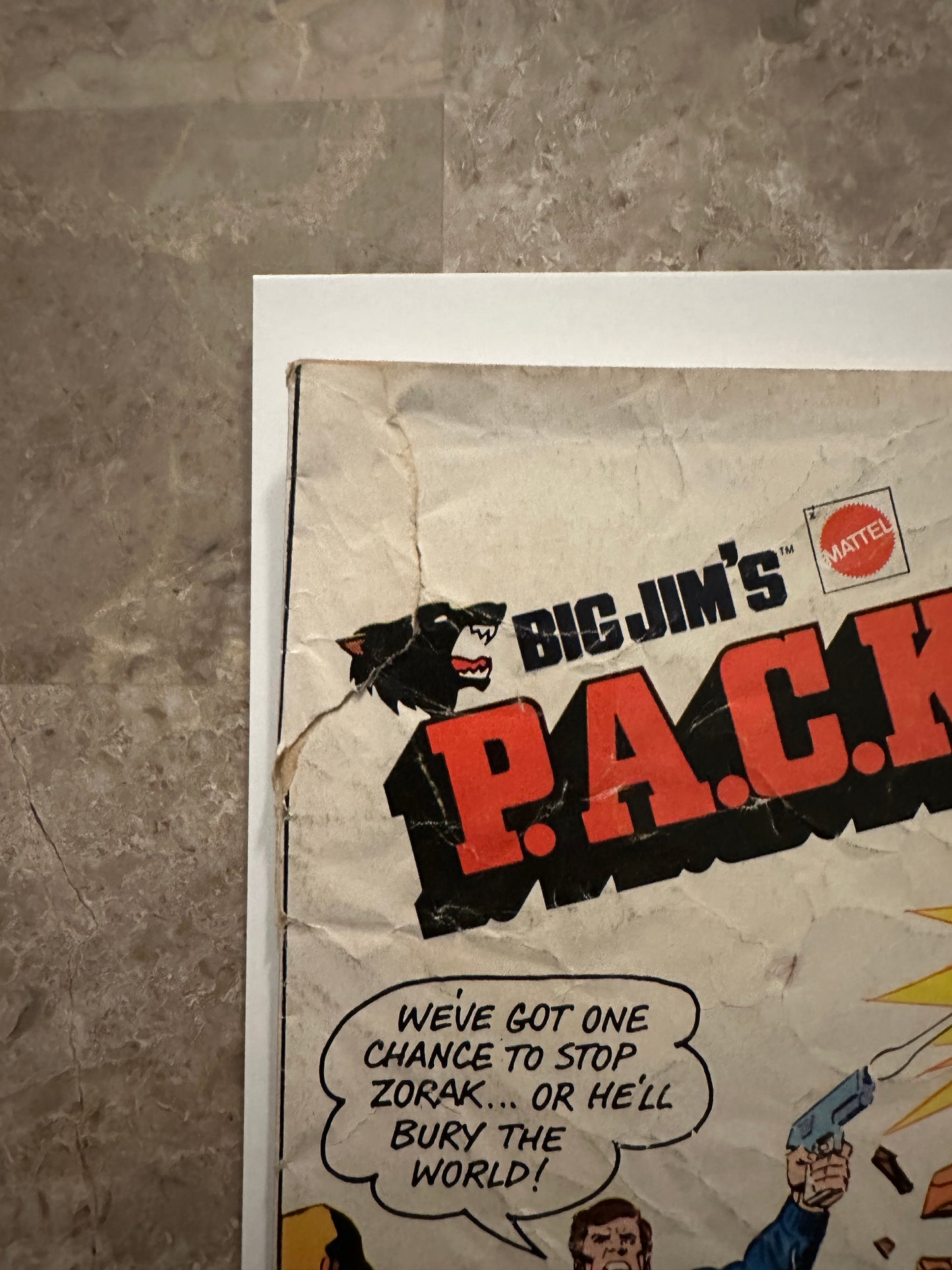 Big Jim's P.A.C.K. Comic Low Grade (Mattel 1975)