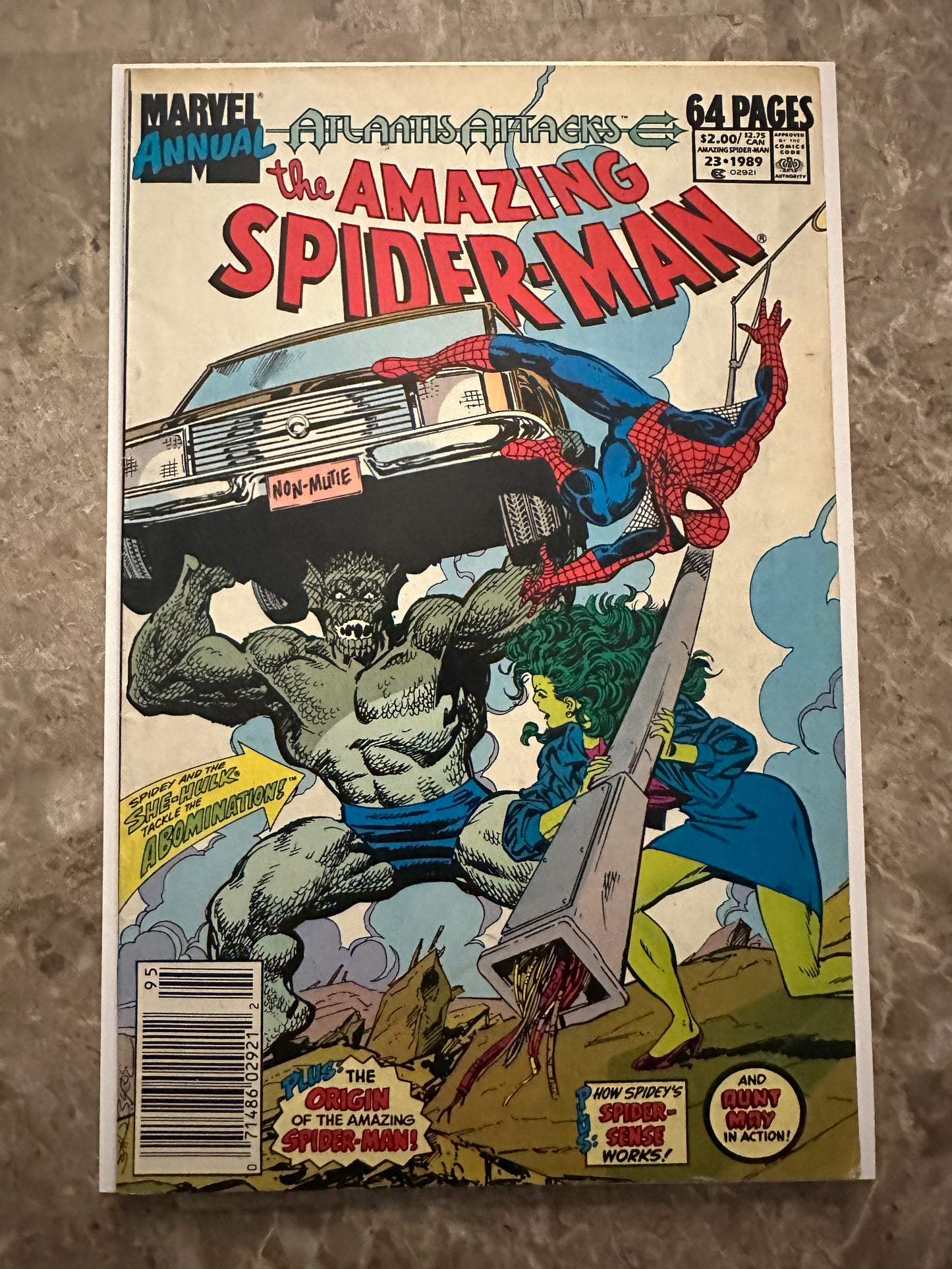 Amazing Spider-Man Annual #23 Newsstand FN- 5.5 (1989 Marvel)