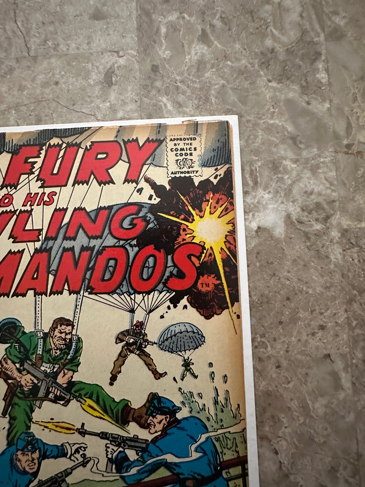 Sgt Fury #59 FN- 5.5 (Marvel Comics 1968) - Higher Grade with tanning