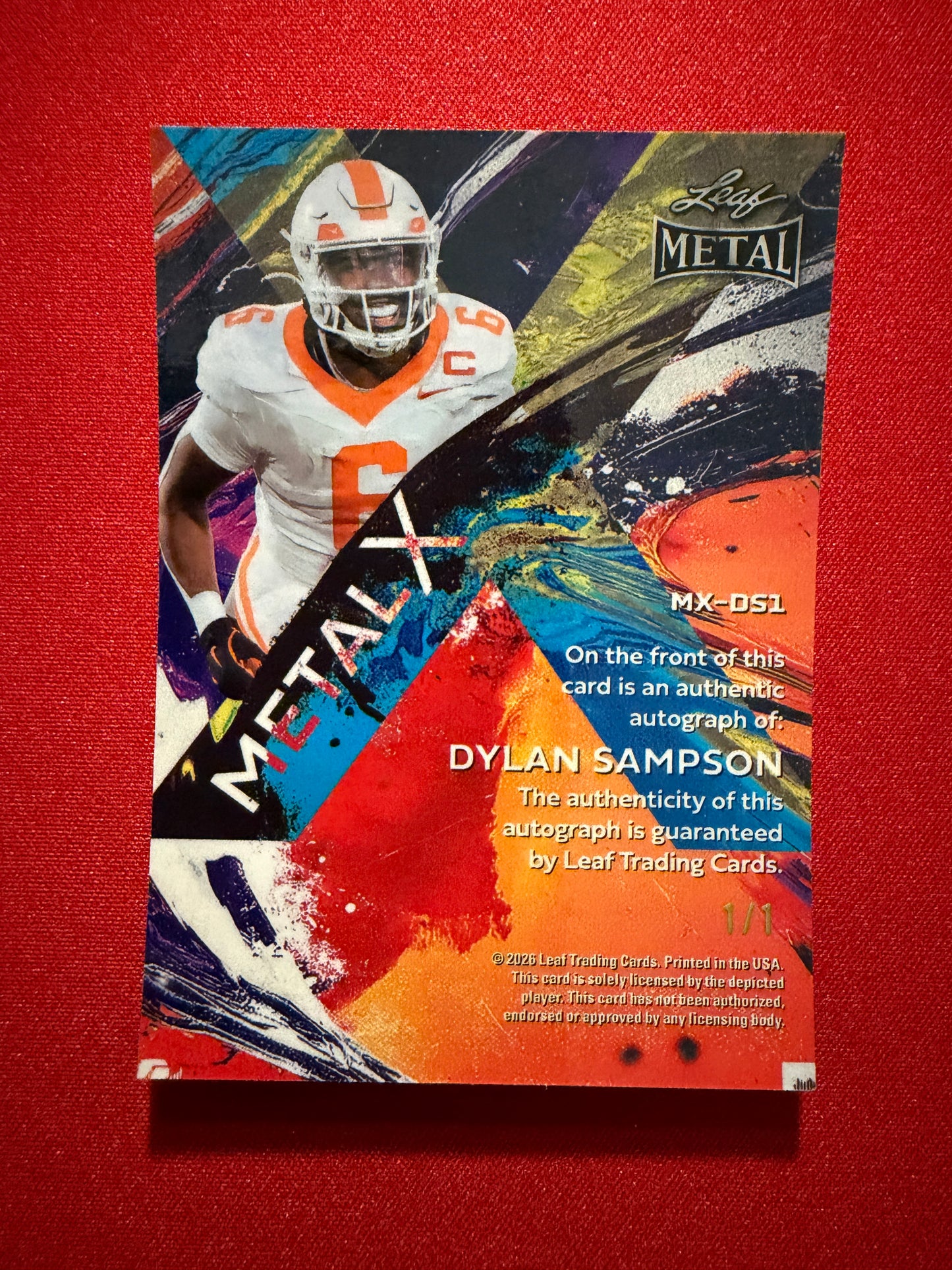 2026 Leaf Metal Dylan Sampson Auto Metal X Black Shimmer 1/1
