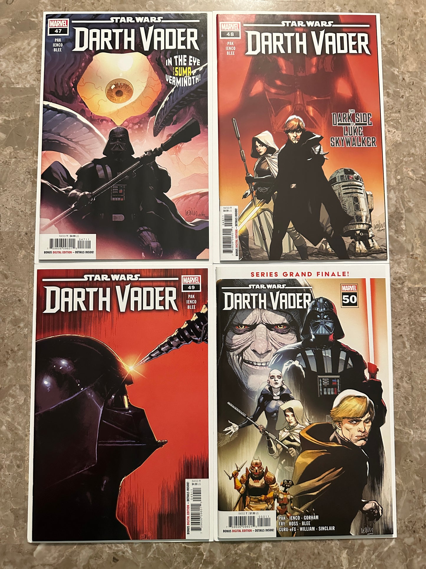 Star Wars Darth Vader #1-50 Complete Set High Grade (2020) - Variants Included