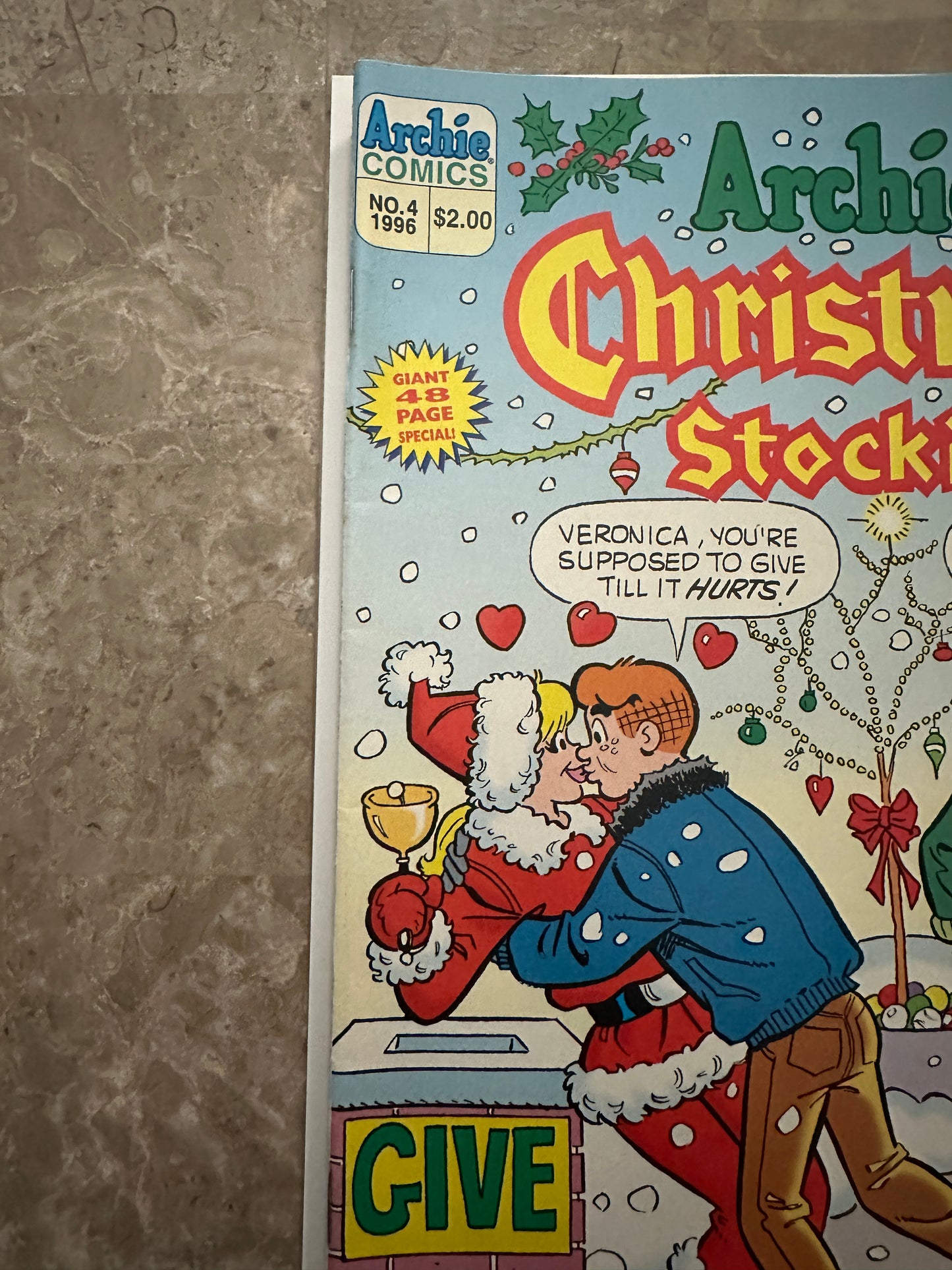 Archie's Christmas Stocking #4 Newsstand VF- 7.5 (Archie 1996)