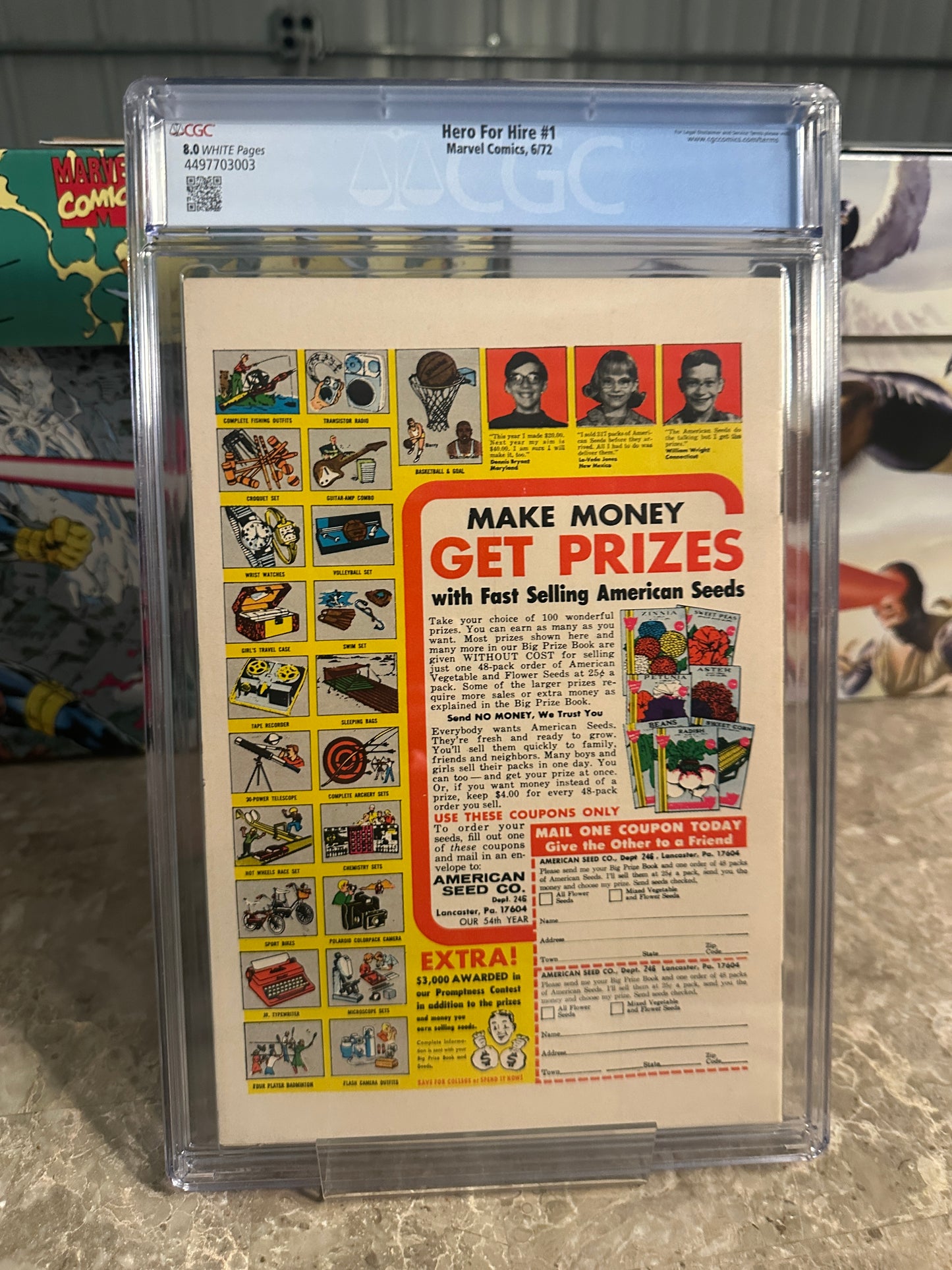 Hero for Hire #1 CGC 8.0 White Pages (1972 Marvel)