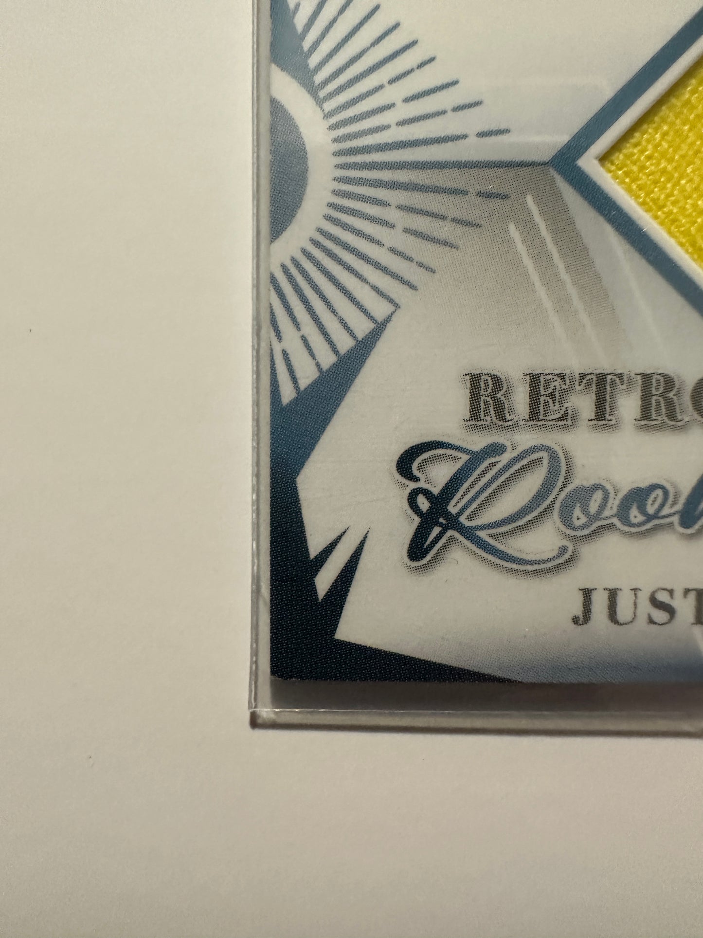 Justin Herbert #RRR-5 Retro Rookie Relics Player Worn Patch (2023 Leaf Trinity)