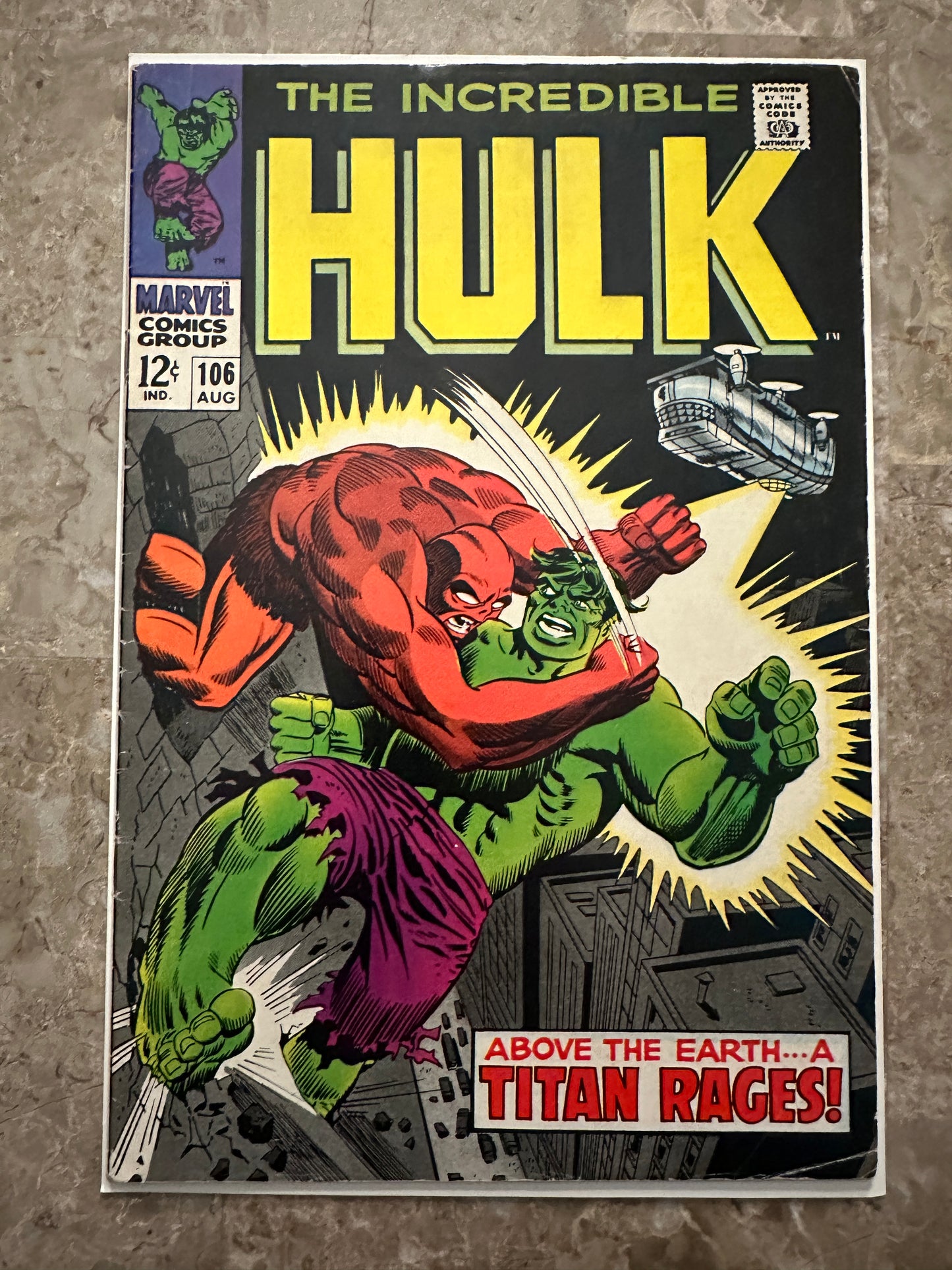 Incredible Hulk #106 FN- 5.5 (Marvel 1968)