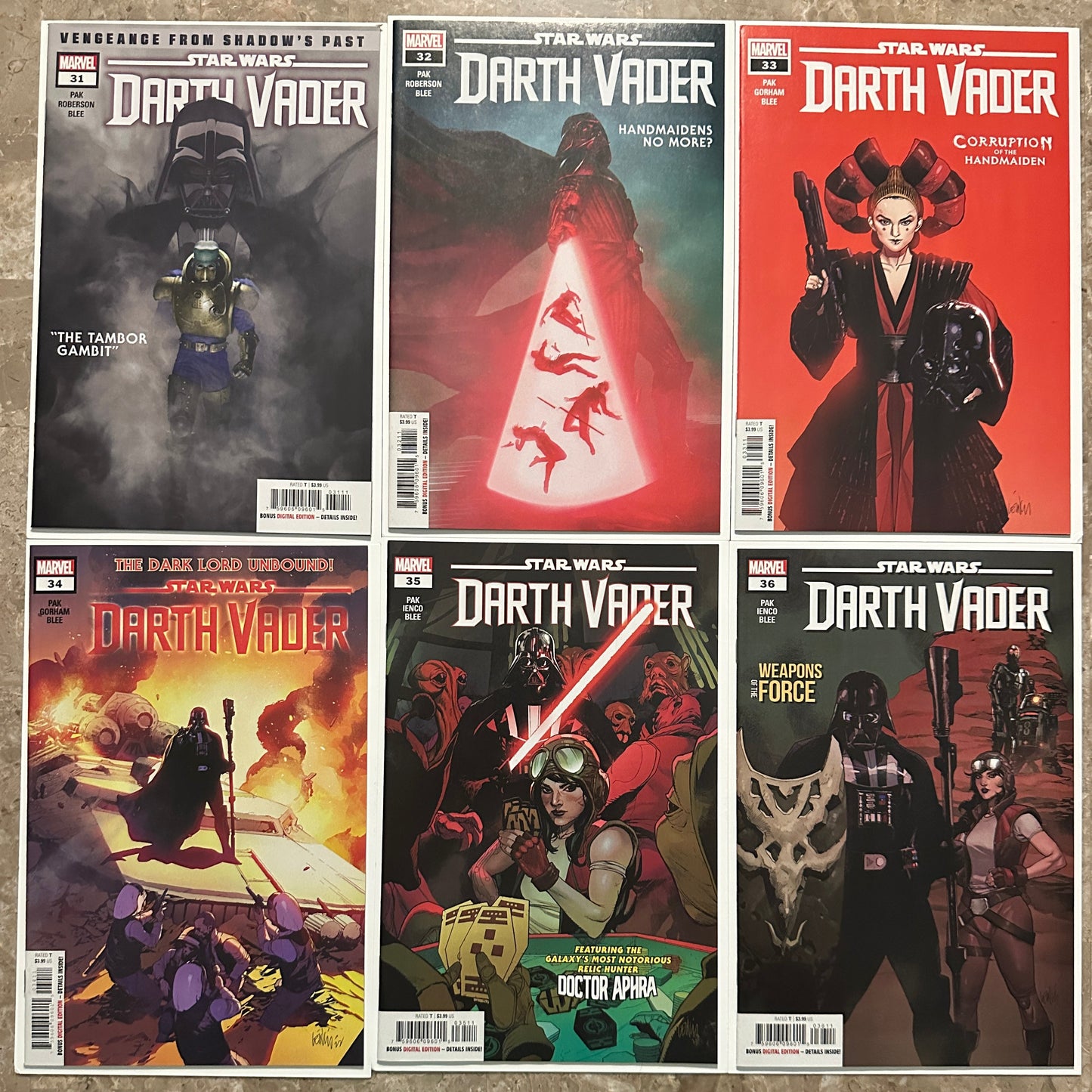 Star Wars Darth Vader #1-50 Complete Set High Grade (2020) - Variants Included