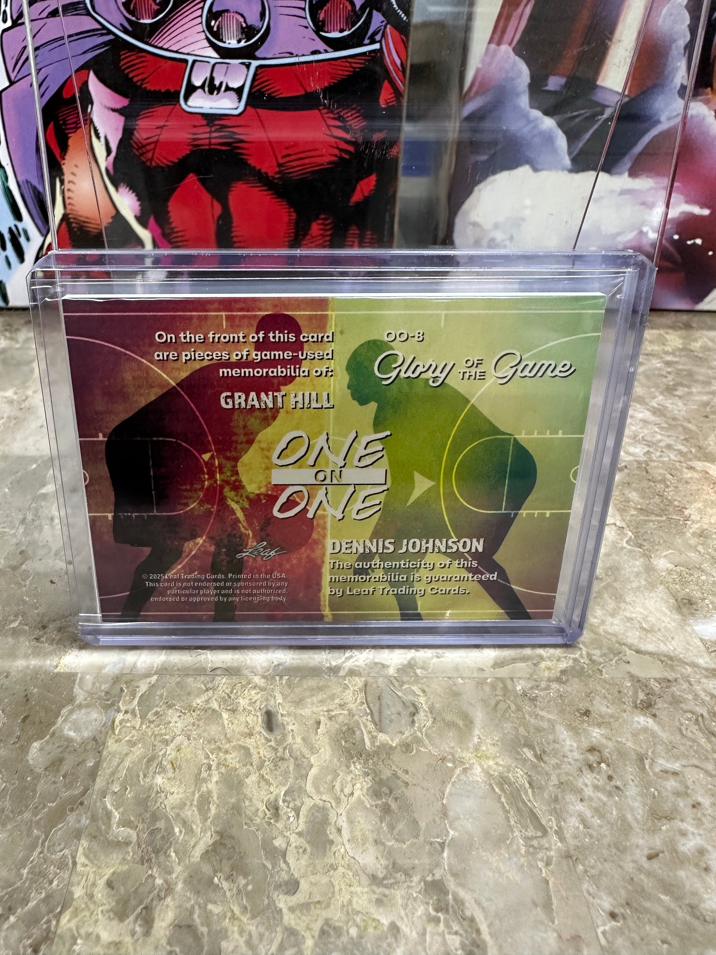 2025 Leaf Glory of the Game Grant Hill Dennis Johnson DUAL JERSEY /35 HOF OO-8