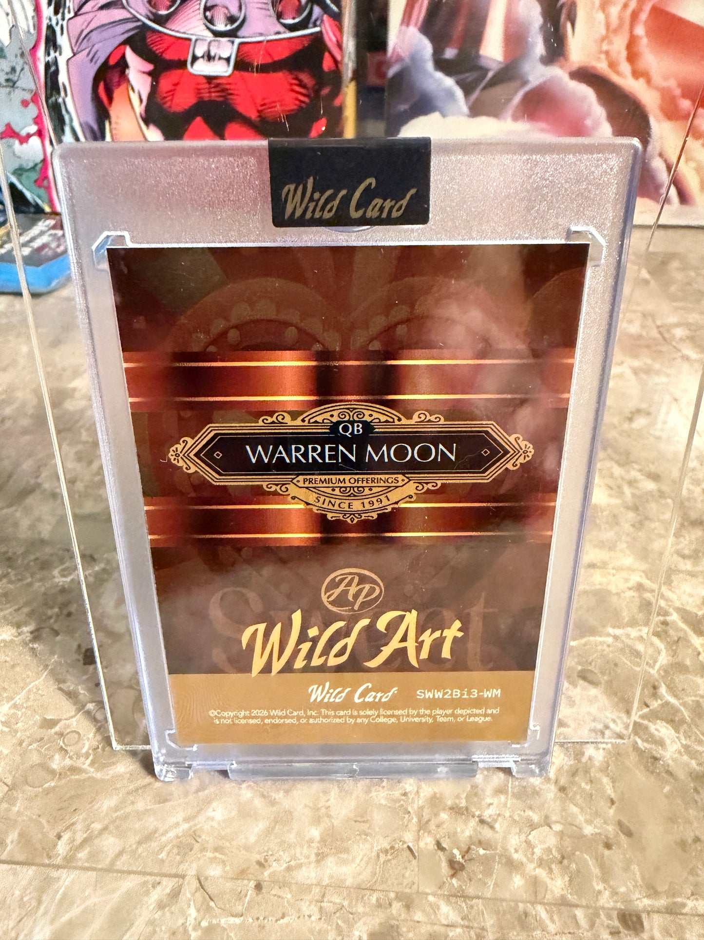 Warren Moon 2026 Wild Card Wild Art 1/1