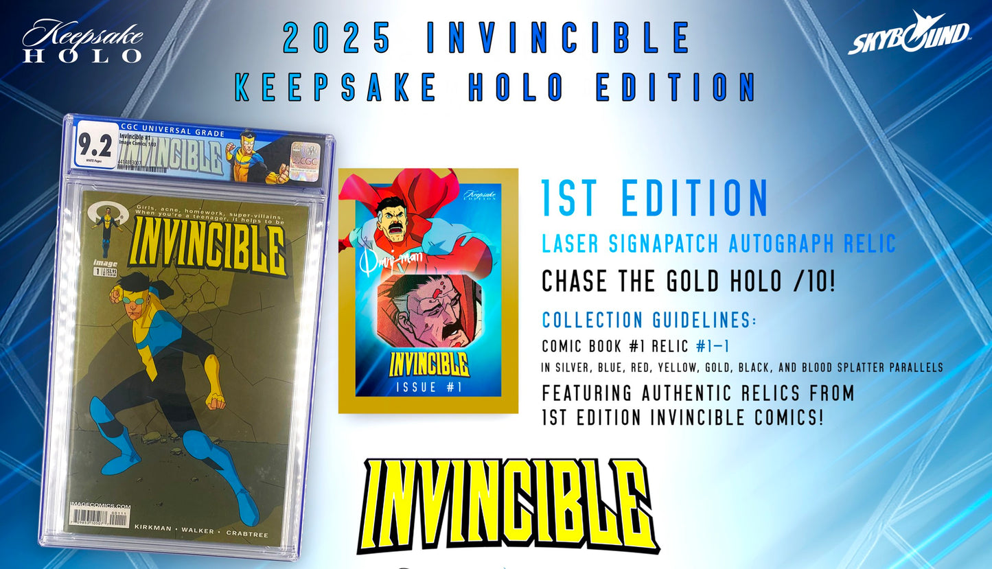 2025 Keepsake Invincible Season 1 Holo Hobby Pack (1 Pack - 4 cards)