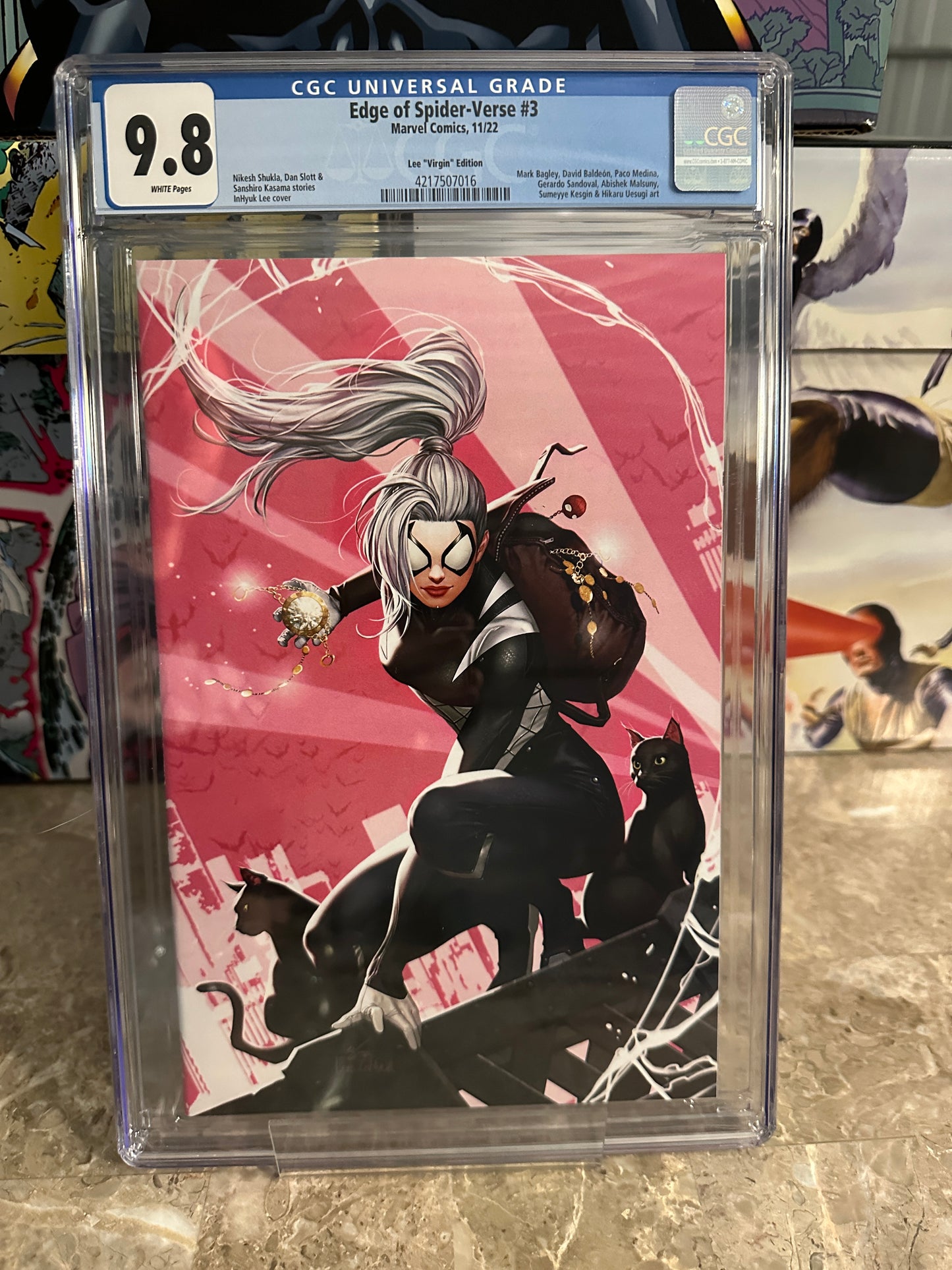 Edge of Spider-verse #3 CGC 9.8 Lee Virgin Cover (2022 Marvel)