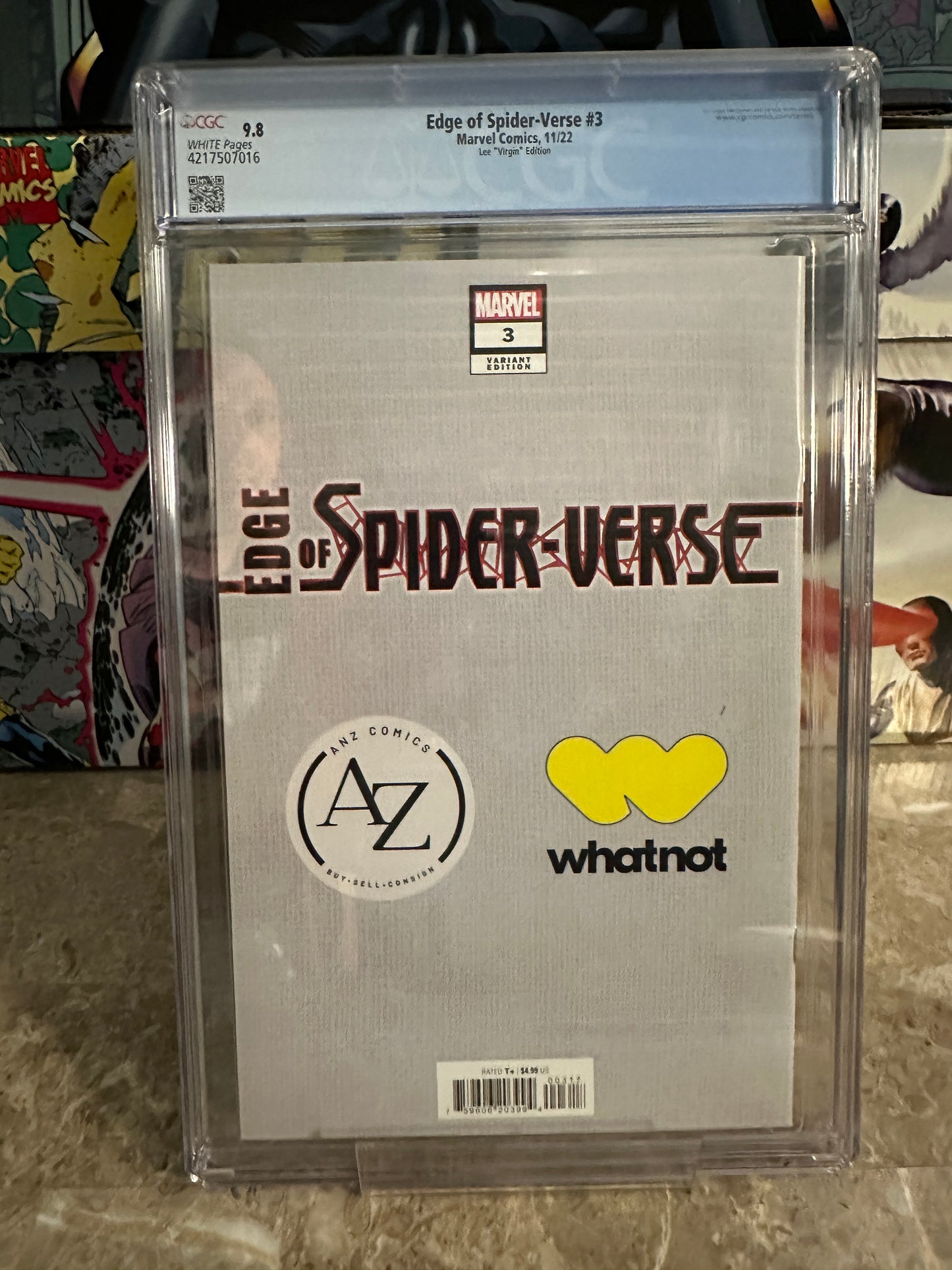 Edge of Spider-verse #3 CGC 9.8 Lee Virgin Cover (2022 Marvel)