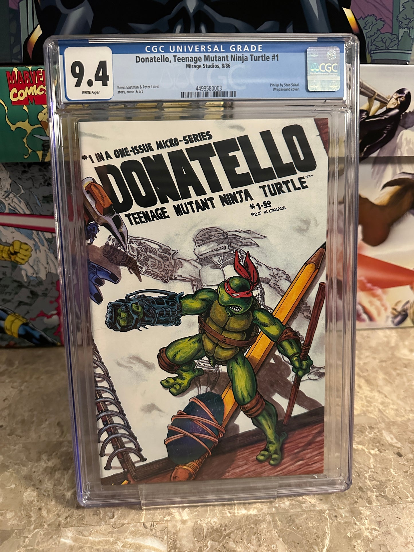 Donatello, Teenage Mutant Ninja Turtle CGC 9.4 WP (1986 Mirage)