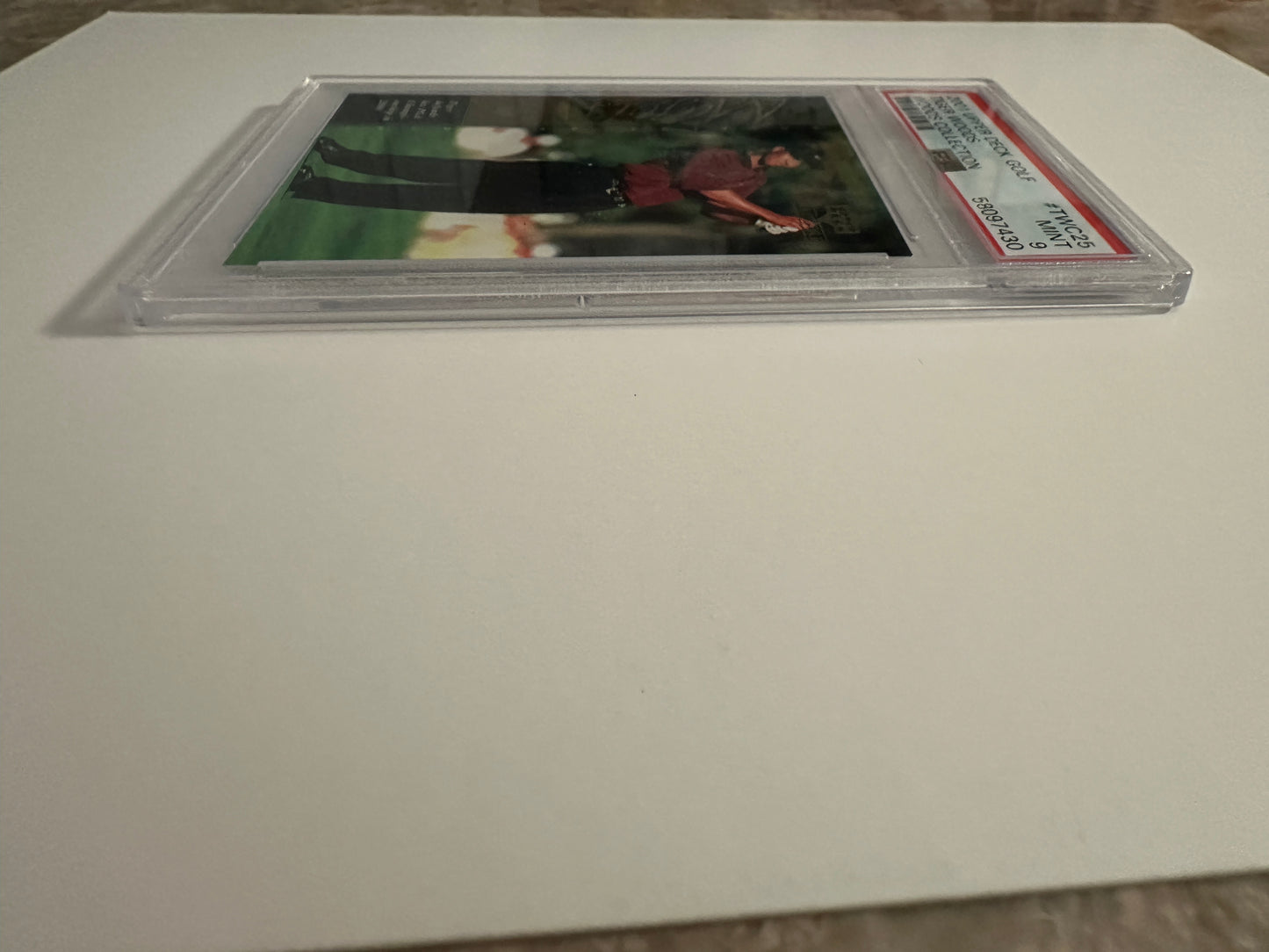 Tiger Woods #TWC25 PSA Graded Mint 9 (2001 Upper Deck Woods Collection)